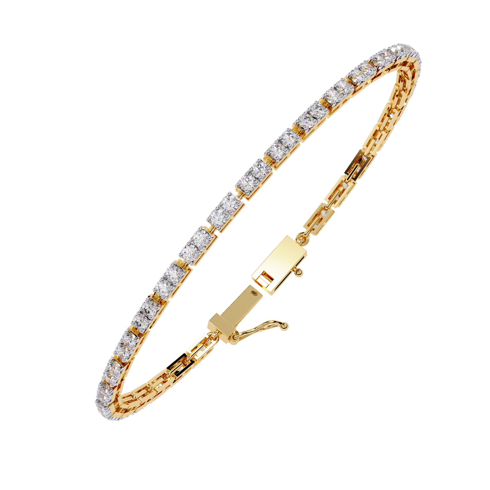 Solitairekart 2.3ct Timeless Natural Diamond Tennis Bracelet-HI Color, VS-SI Clarity