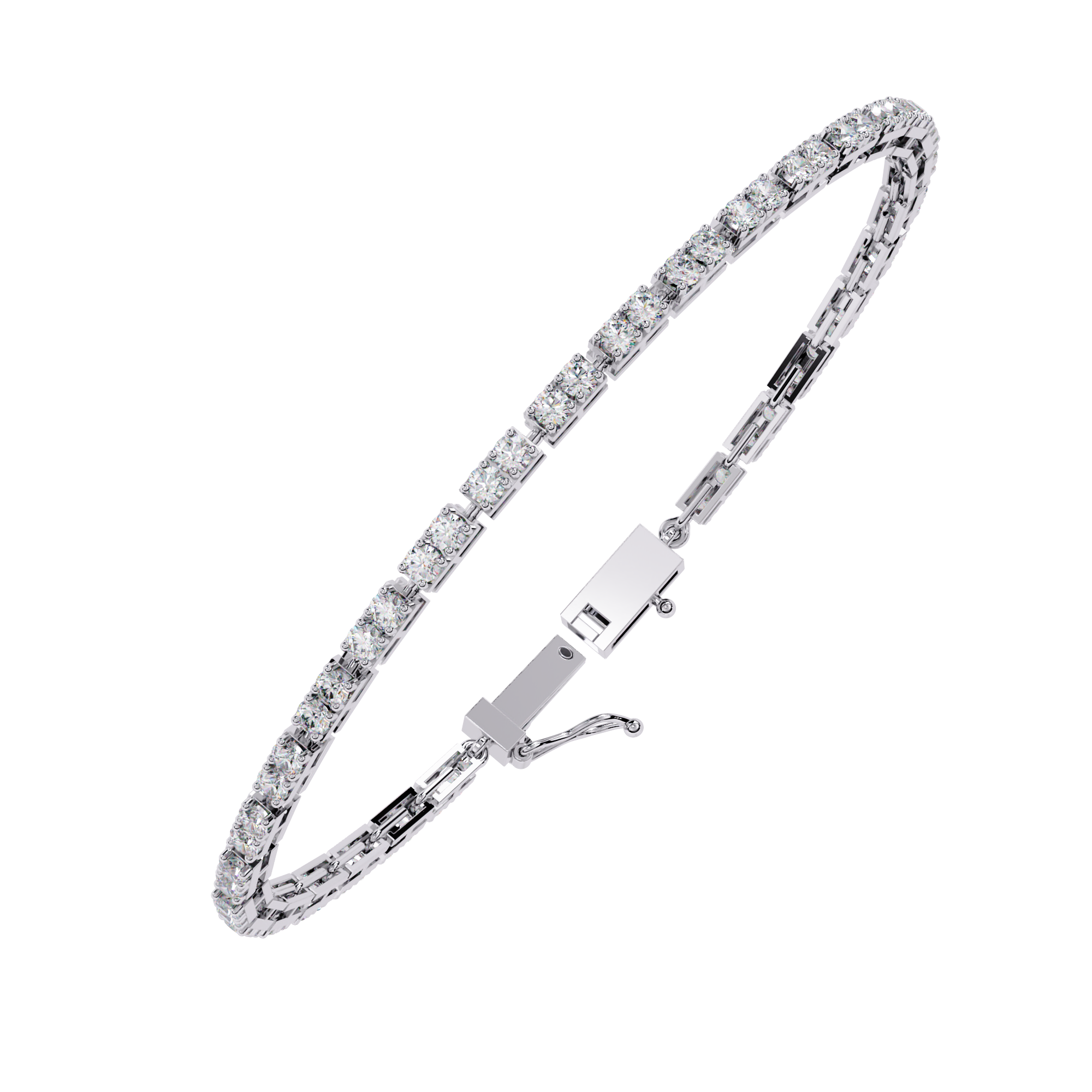 Solitairekart 2.3ct Timeless Natural Diamond Tennis Bracelet-HI Color, VS-SI Clarity