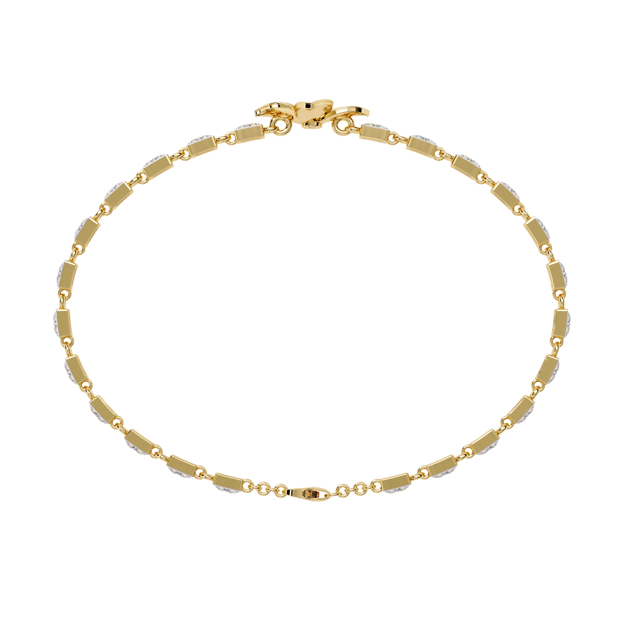 Solitairekart 0.41ct Floral Bloom Natural Diamond Bracelet-HI Color