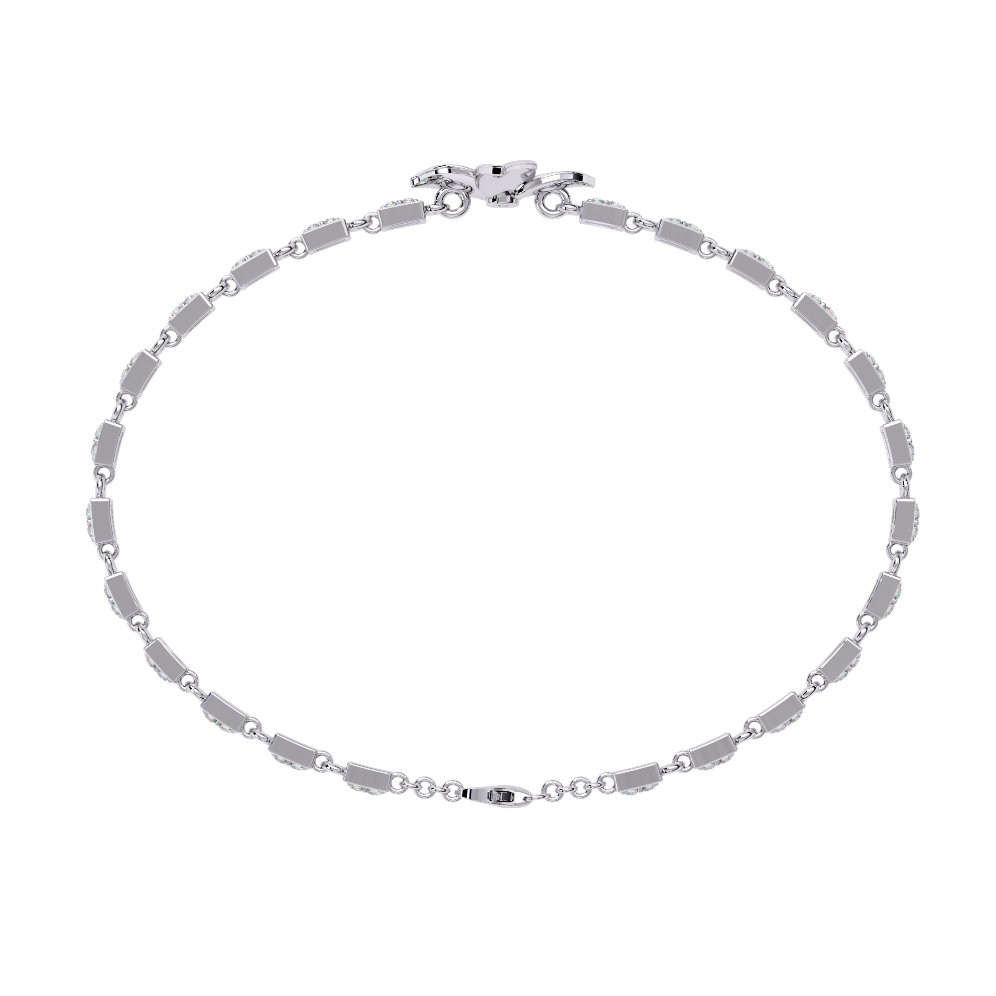 Solitairekart 0.41ct Floral Bloom Natural Diamond Bracelet-HI Color