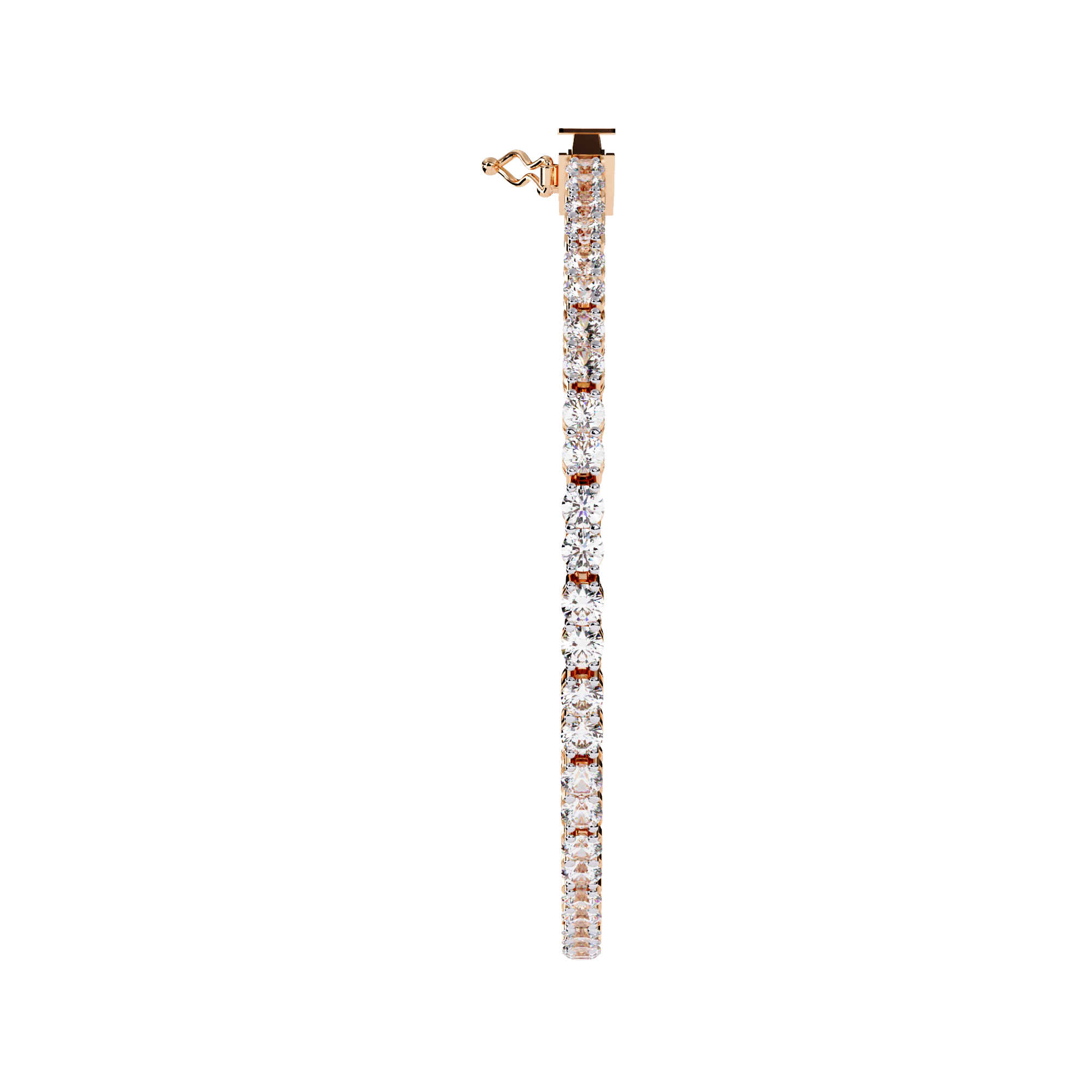 Solitairekart 3.98ct  Natural Diamond Classic Tennis Bracelet-HI Color, VS-SI Clarity