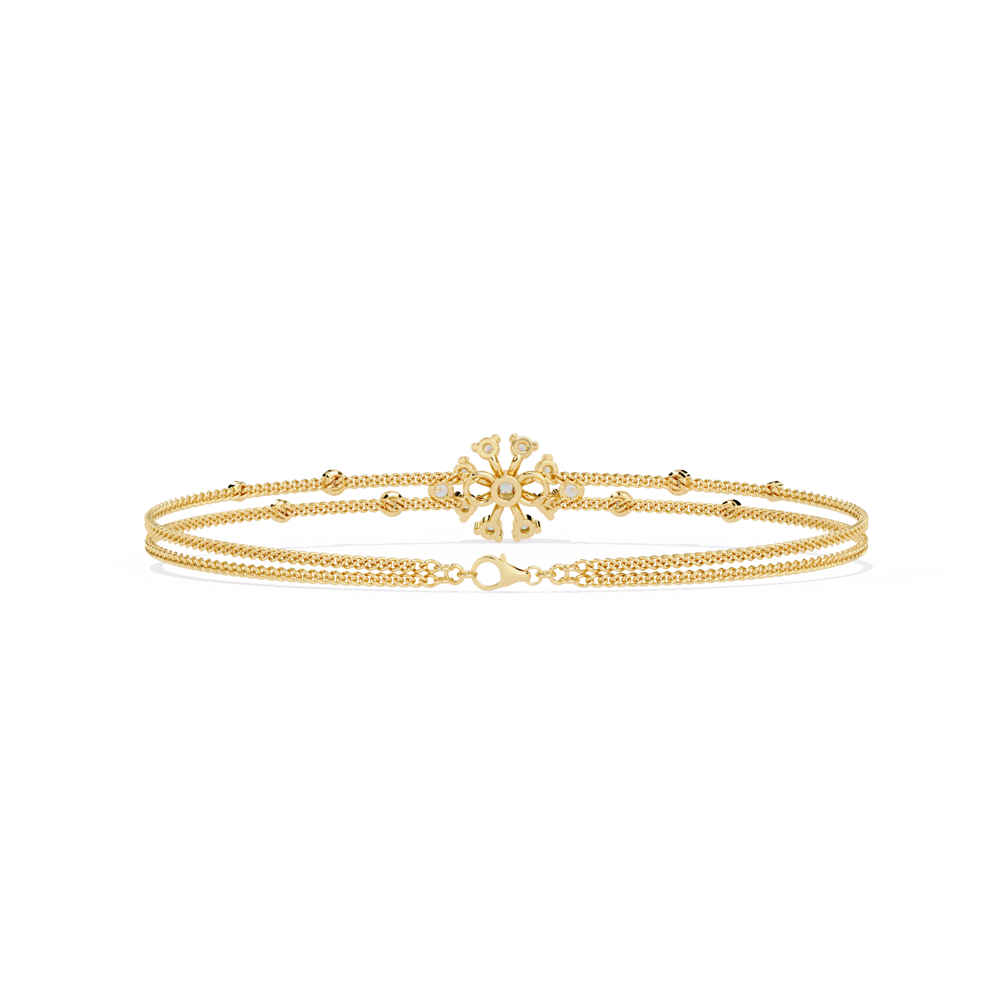 Solitairekart 0.46ct Golden Twine Diamond Bracelet-HI Color, VS-SI Clarity