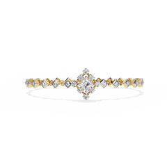 Solitairekart 1.7ct Square Halo Diamond Bracelet-H Color, VS1 Clarity