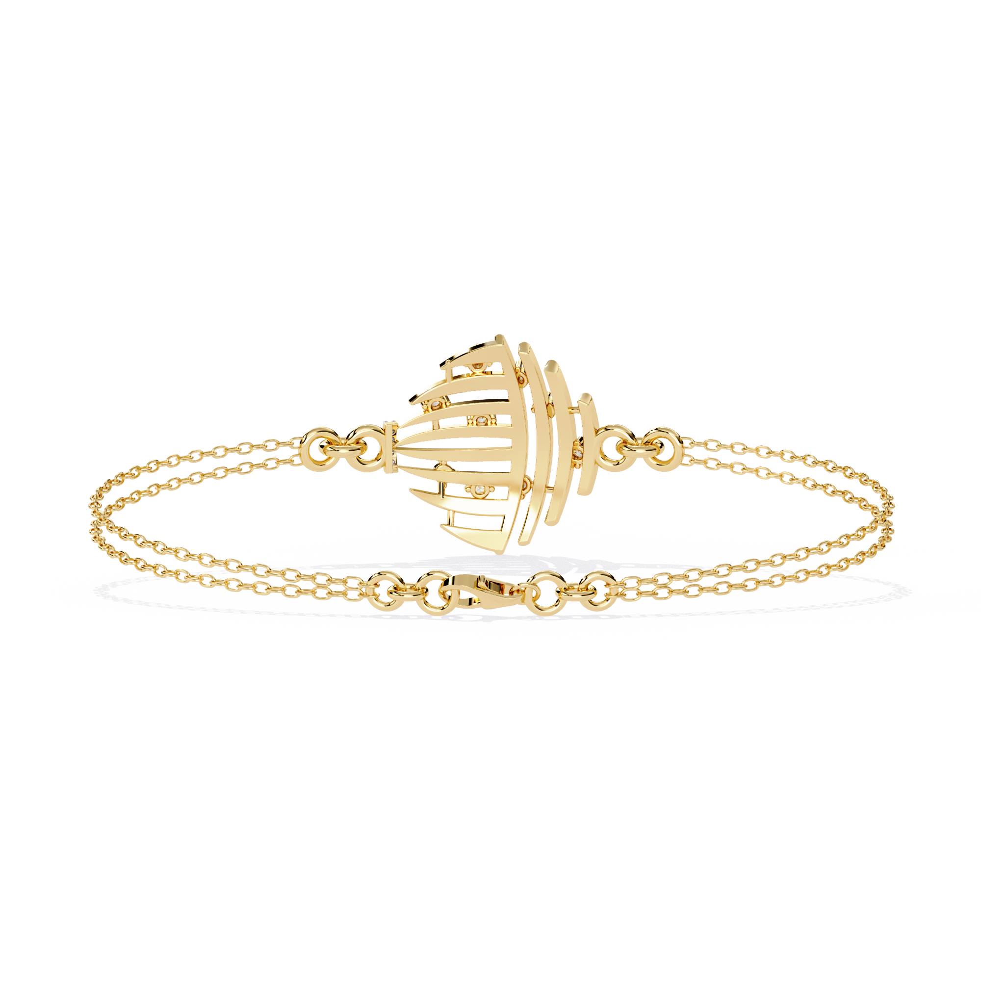 Solitairekart 0.13ct Galactic Cascade Natural Diamond Bracelet-HI Color, VS-SI Clarity