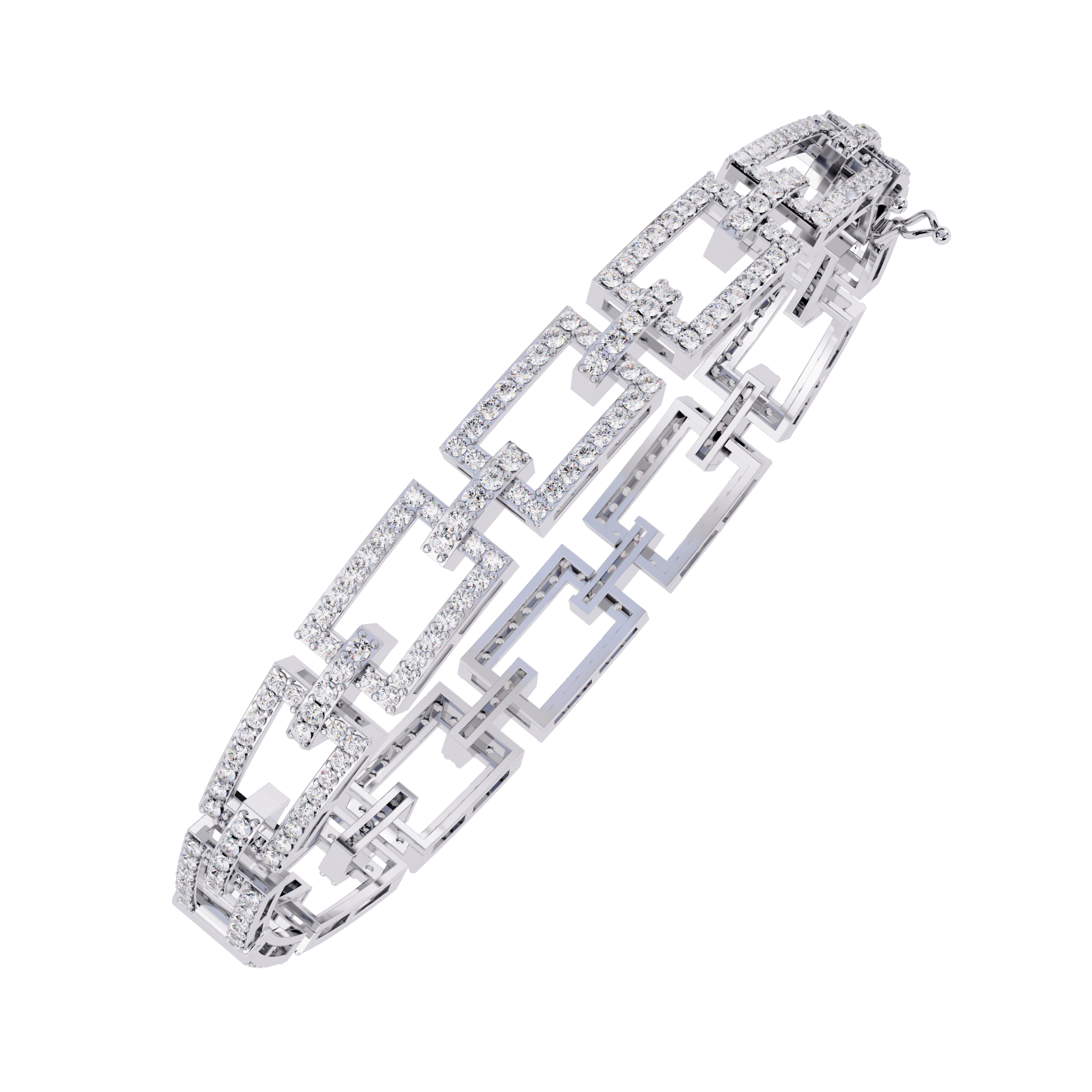 Solitairekart 2.31ct Grand Natural Diamond Tennis Bracelet-HI Color, VS-SI Clarity