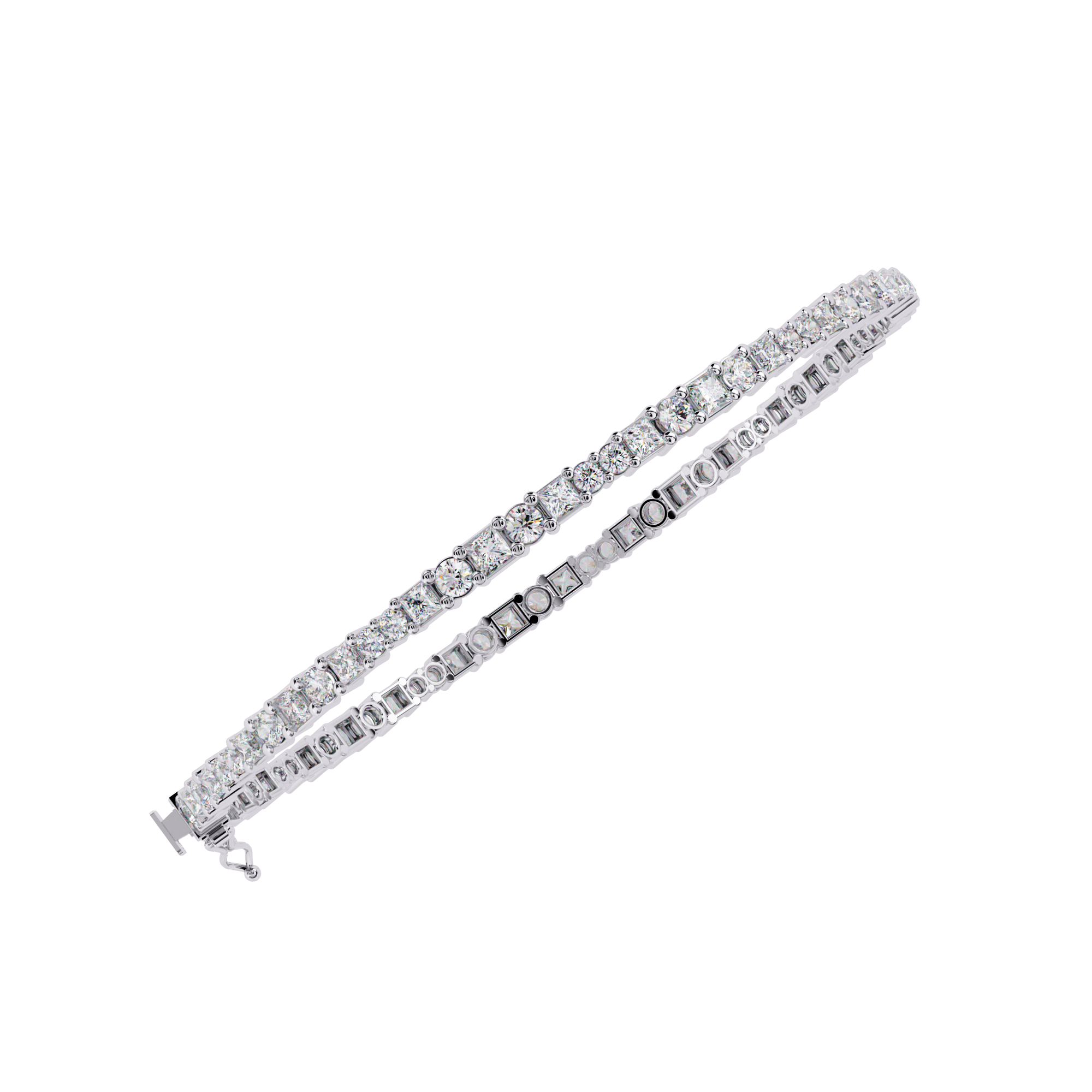 Solitairekart 2.05ct Lab Grown  Diamond Tennis Bracelet