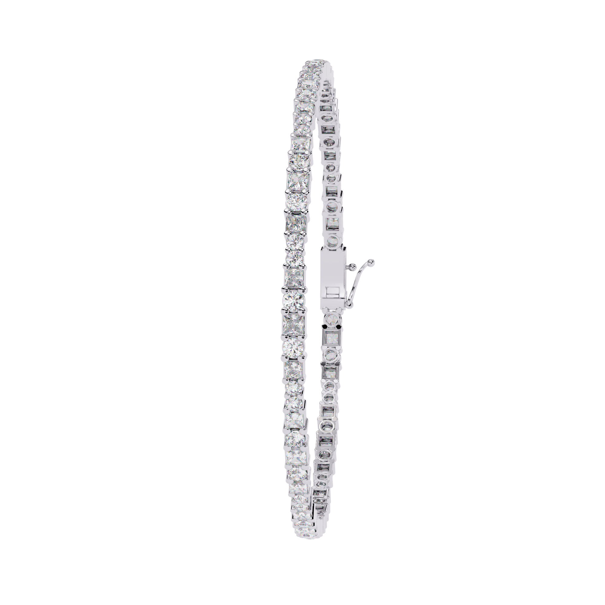 Solitairekart 2.05ct Golden Classic Natural Diamond Tennis Bracelet-HI Color, VS-SI Clarity