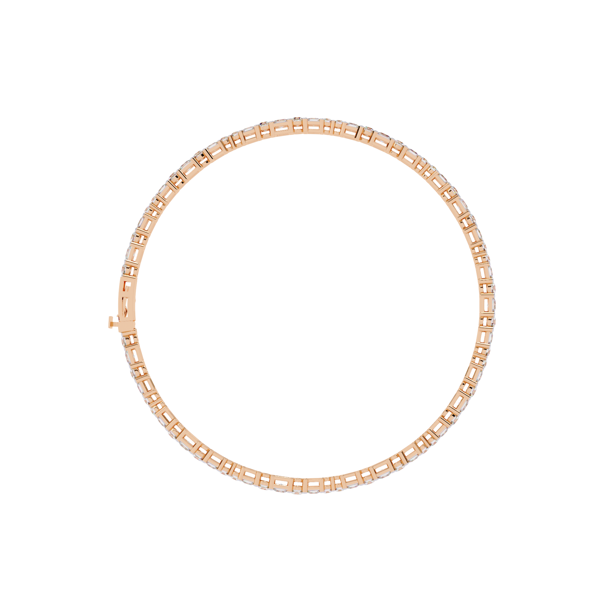 Solitairekart 2.05ct Golden Classic Natural Diamond Tennis Bracelet-HI Color, VS-SI Clarity