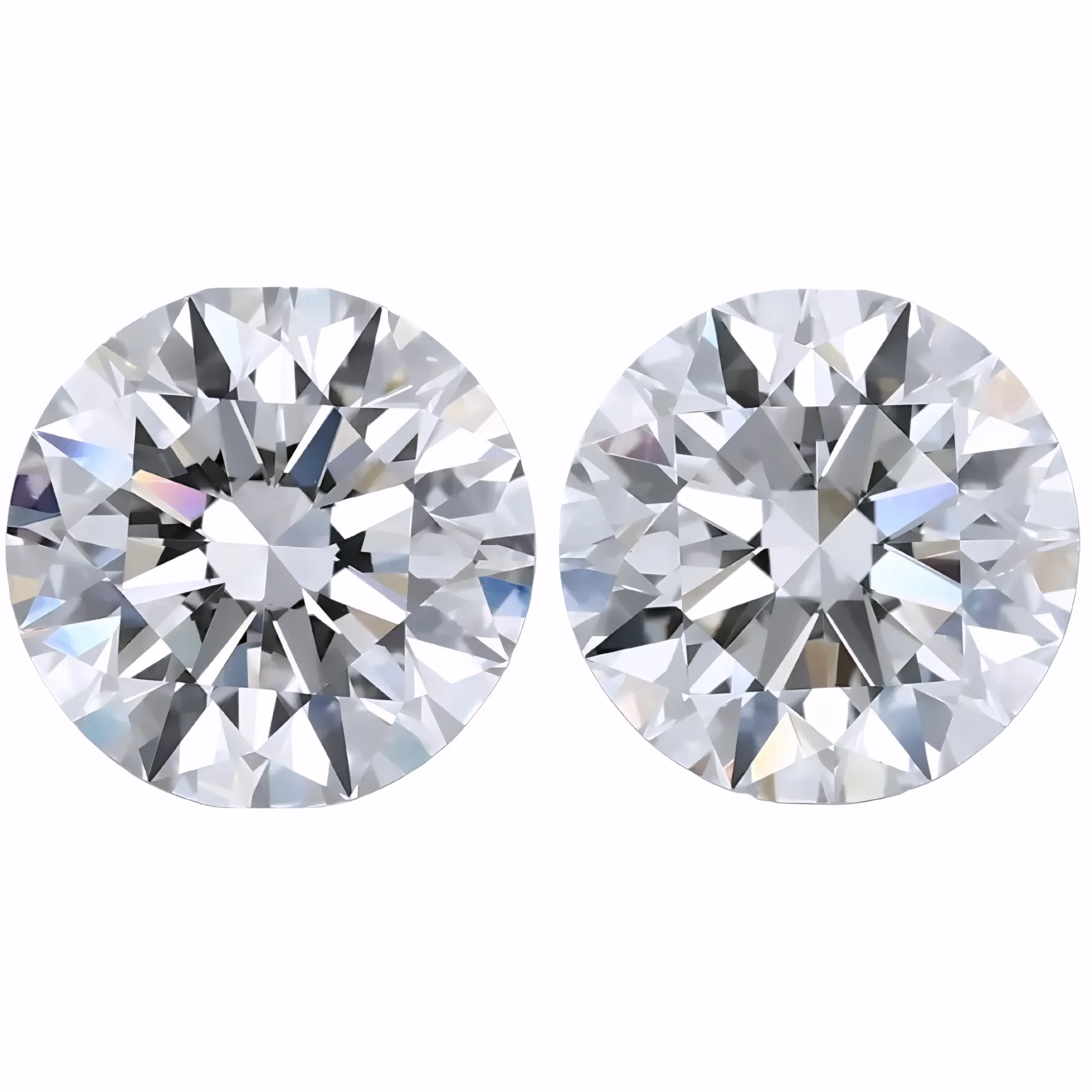 Solitairekart 2+2Carat F Color, VS1 Clarity Combo Lab Grown Diamond For Studs