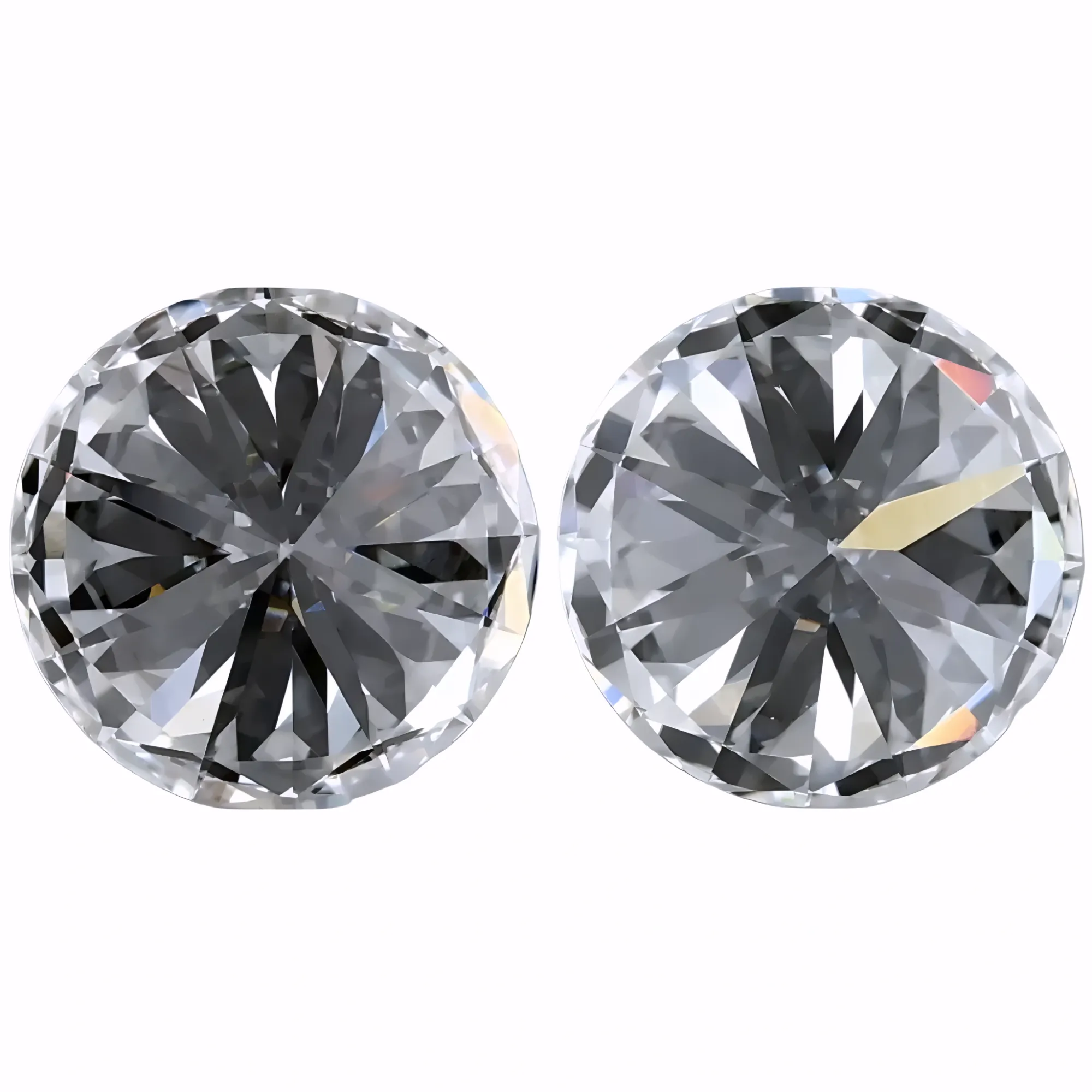 Solitairekart 2+2Carat F Color, VS1 Clarity Combo Lab Grown Diamond For Studs