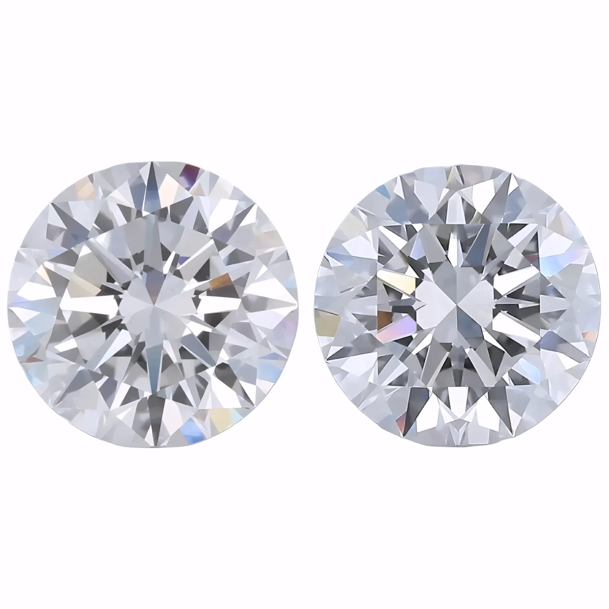 Solitairekart 2+2 Carat D Color, VS1 Clarity Combo Lab Grown Diamond For Studs