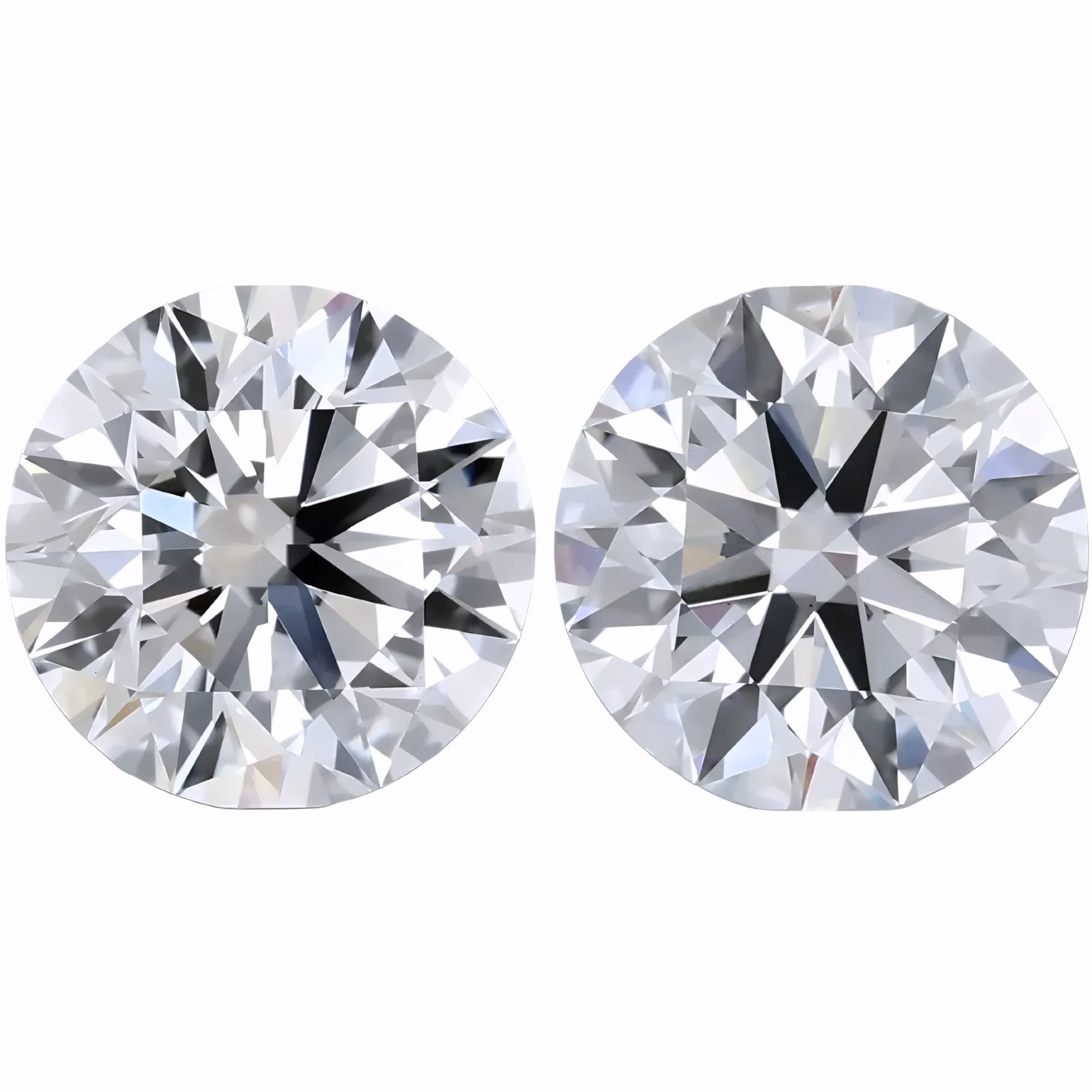 Solitairekart 2+2 Carat D Color, VS1 Clarity Combo Lab Grown Diamond For Studs