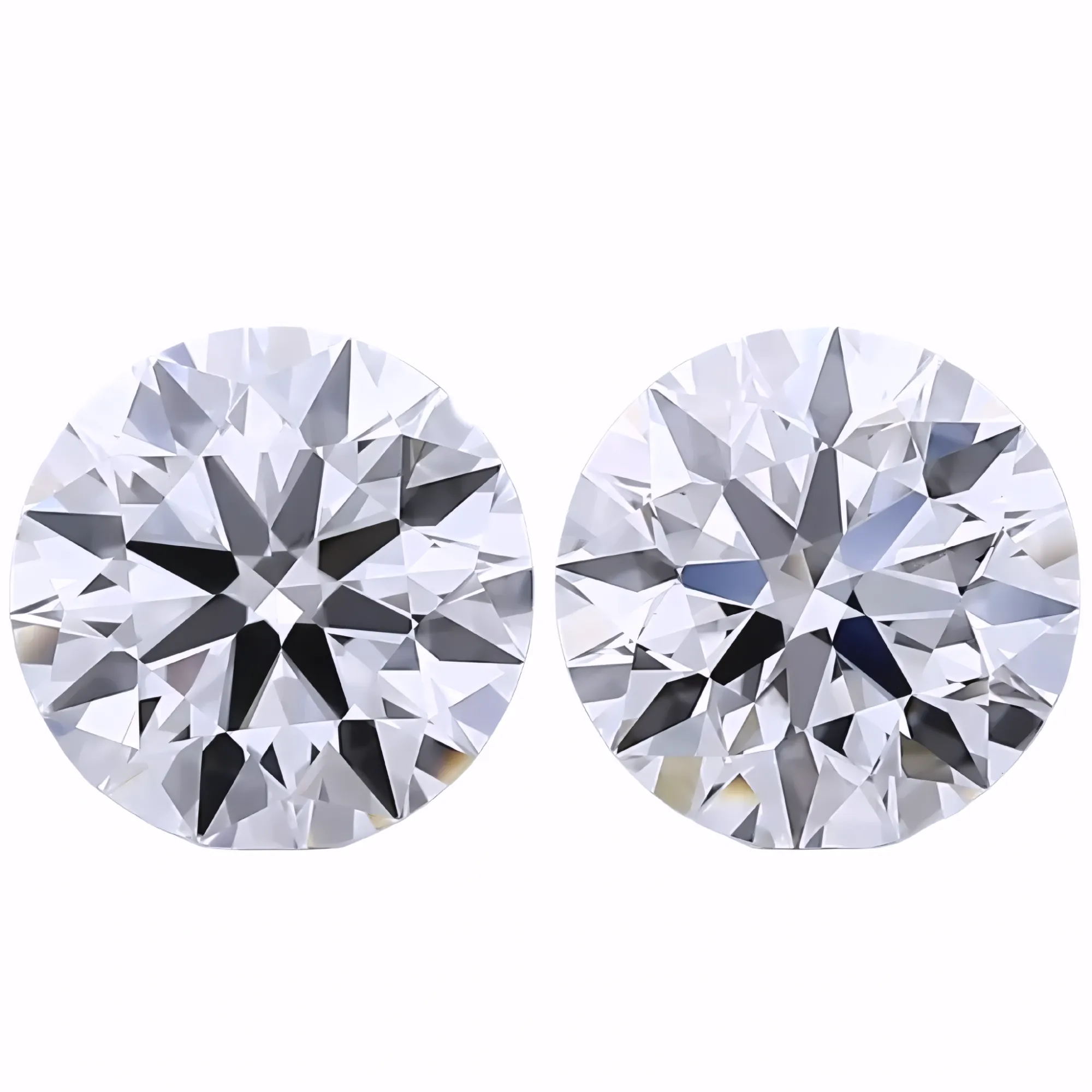 Solitairekart 1+1 Carat E Color, VS1 Clarity Combo  Lab Grown Diamond For Studs