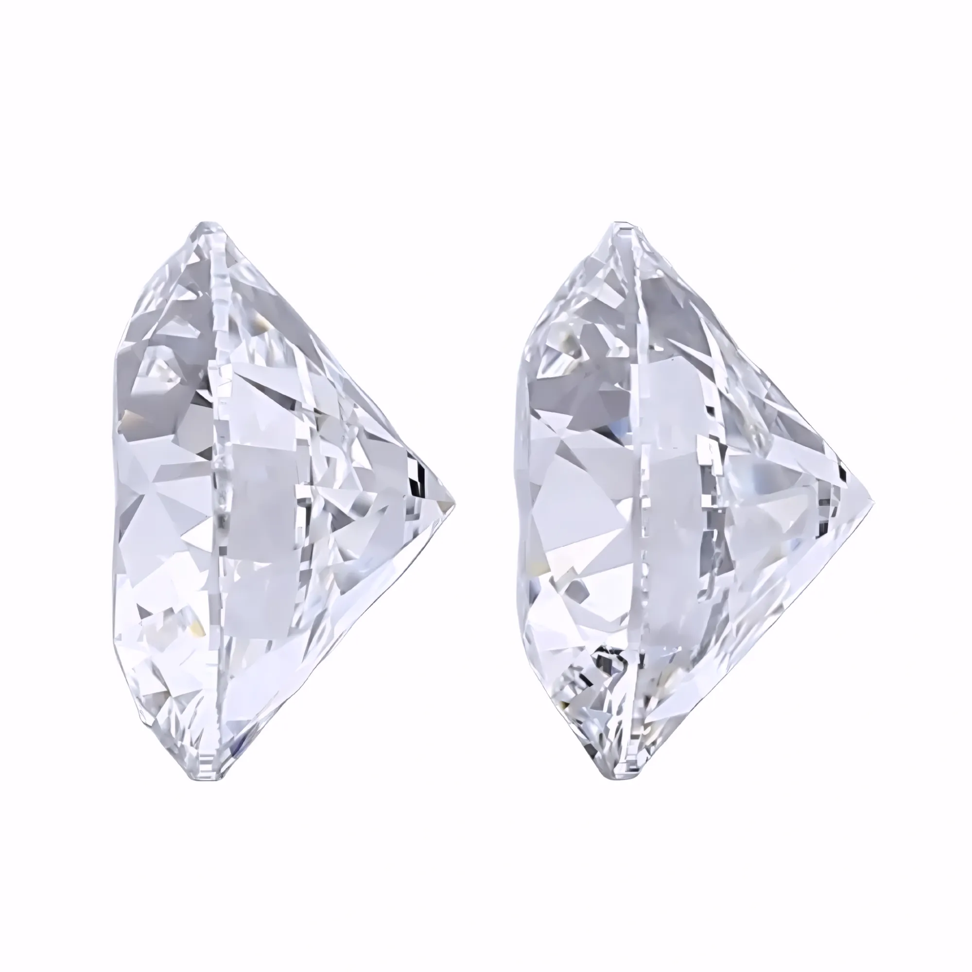Solitairekart 1+1 Carat E Color, VS1 Clarity Combo  Lab Grown Diamond For Studs