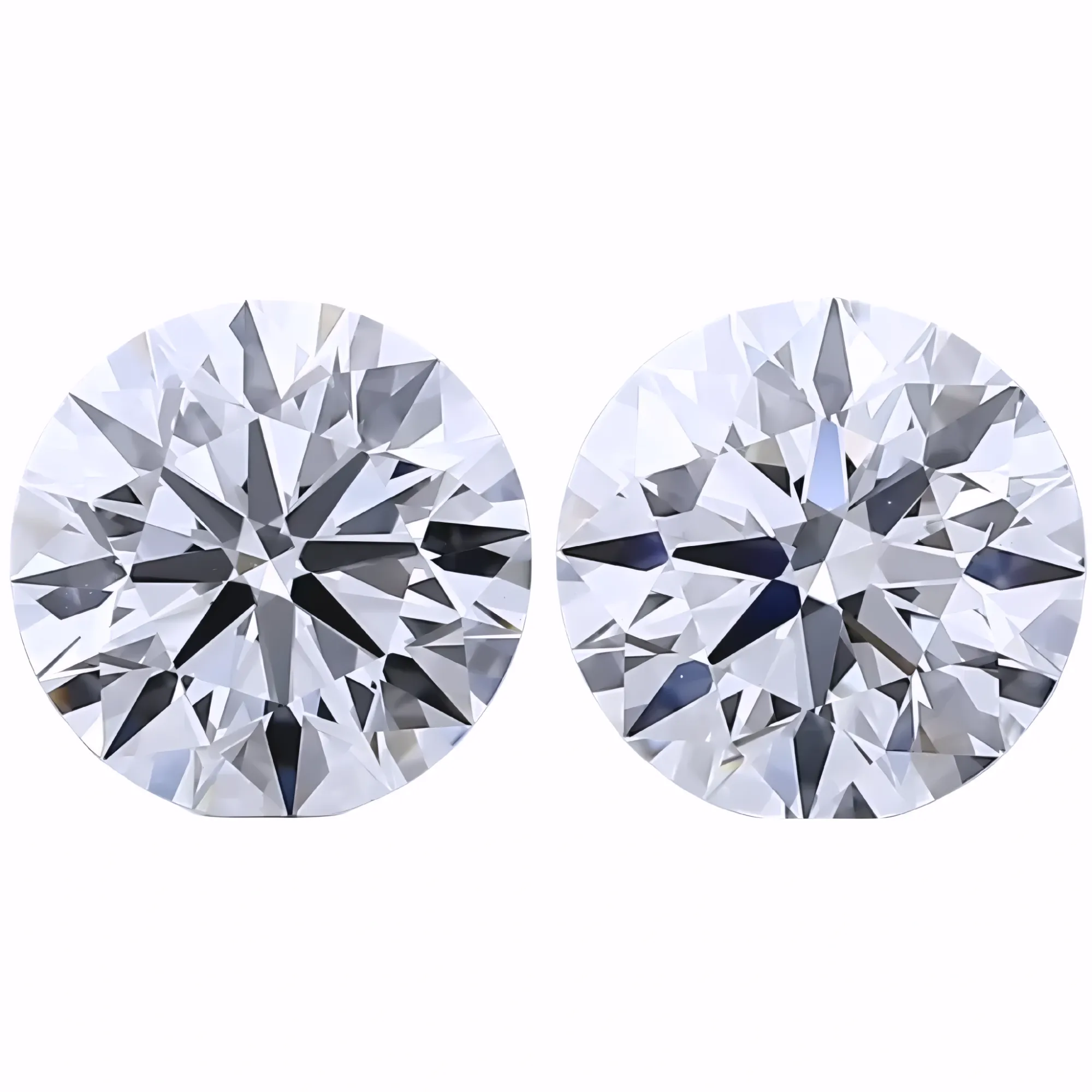 Solitairekart 1+1 Carat E Color, VS1 Clarity Combo  Lab Grown Diamond For Studs