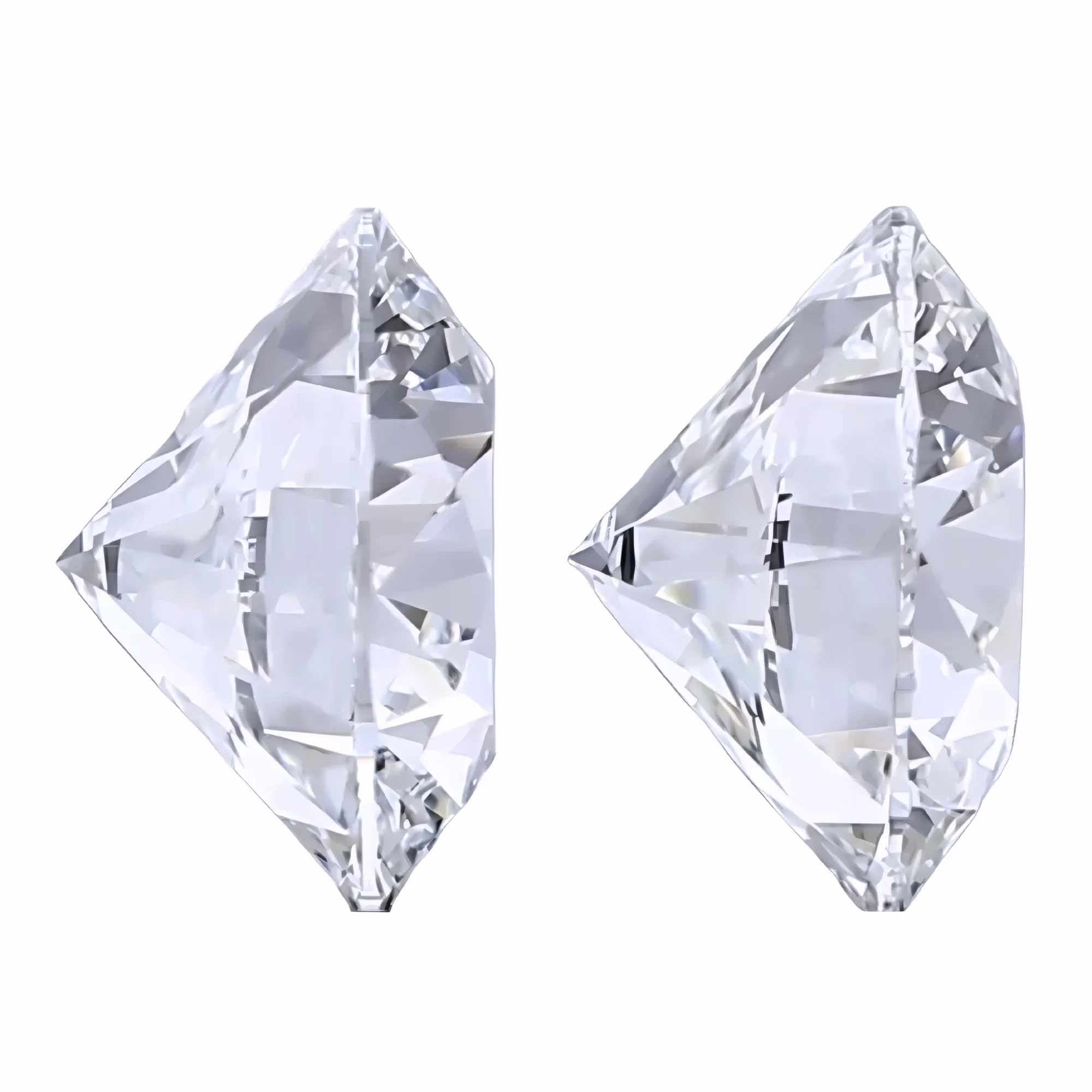 Solitairekart 1+1 Carat E Color, VS1 Clarity Combo  Lab Grown Diamond For Studs