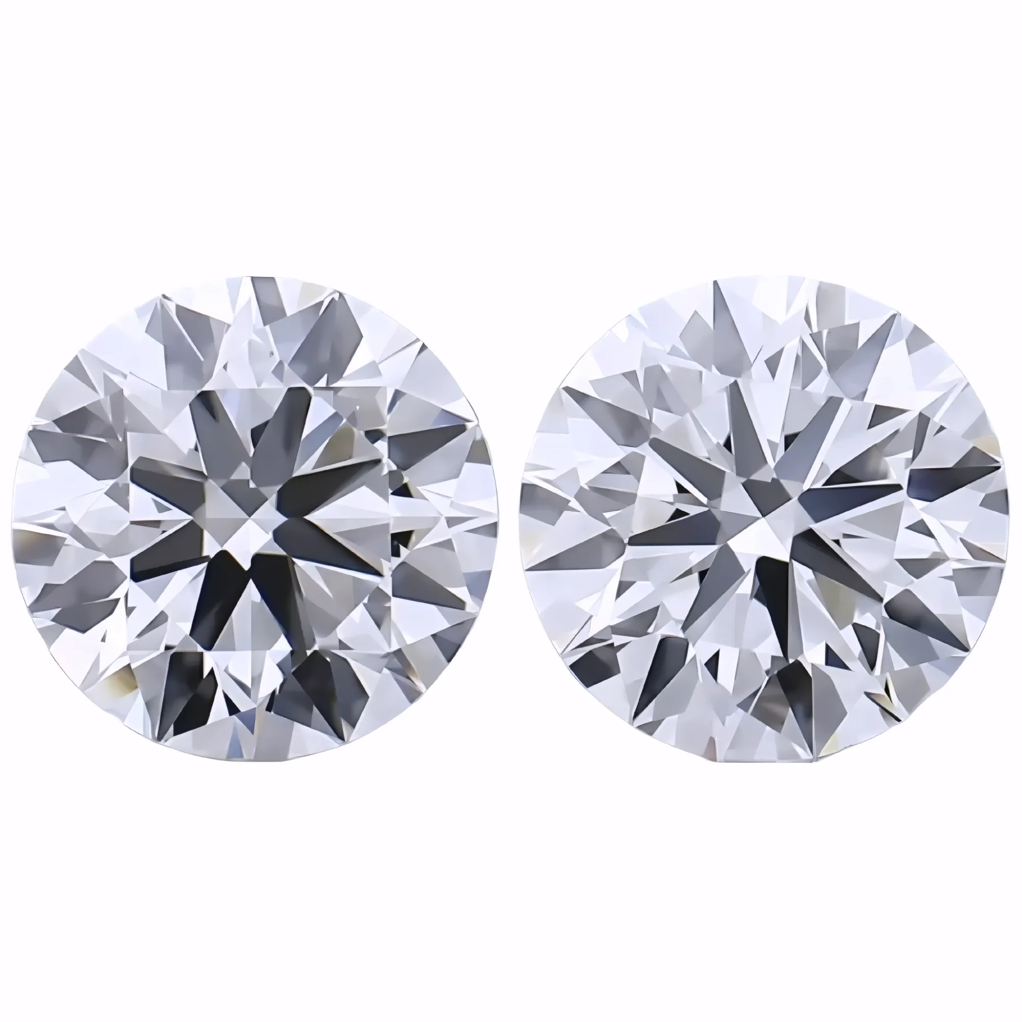 Solitairekart 1+1 Carat E Color, VS1 Clarity Combo  Lab Grown Diamond For Studs