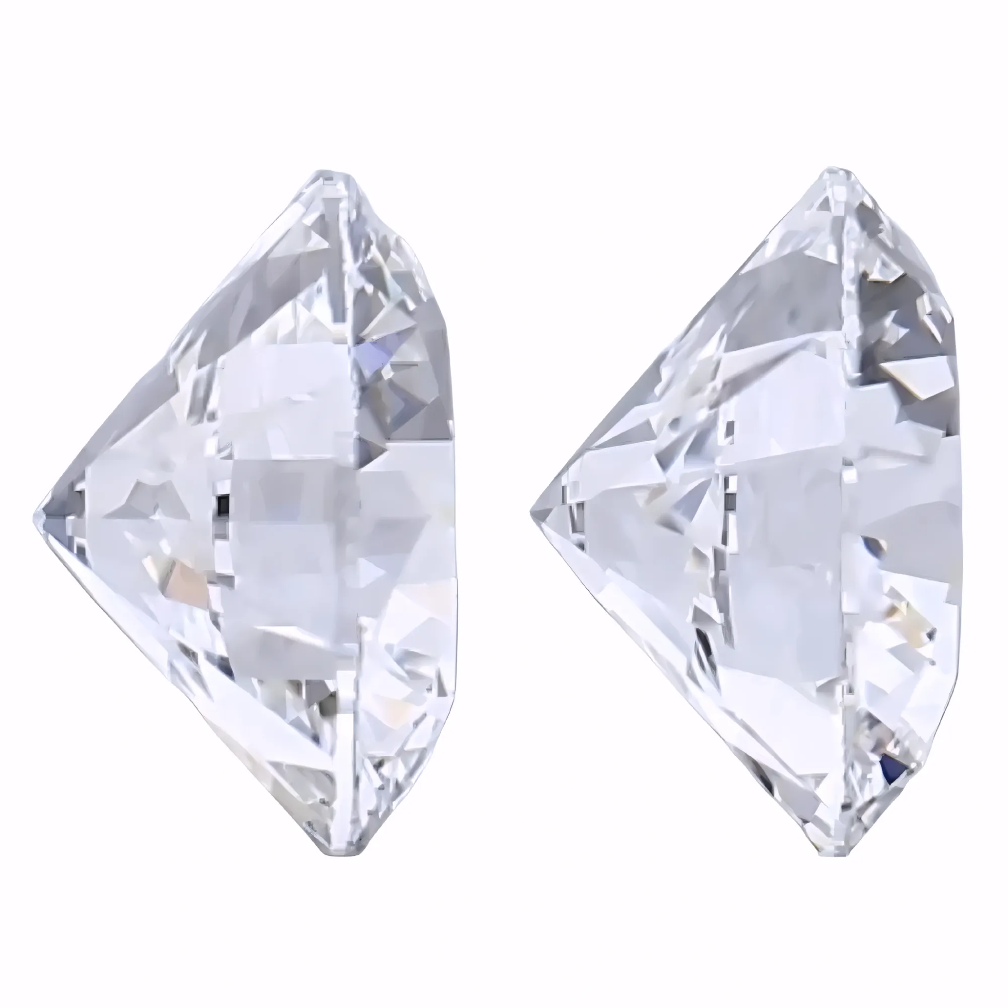 Solitairekart 1+1 Carat E Color, VS1 Clarity Combo  Lab Grown Diamond For Studs