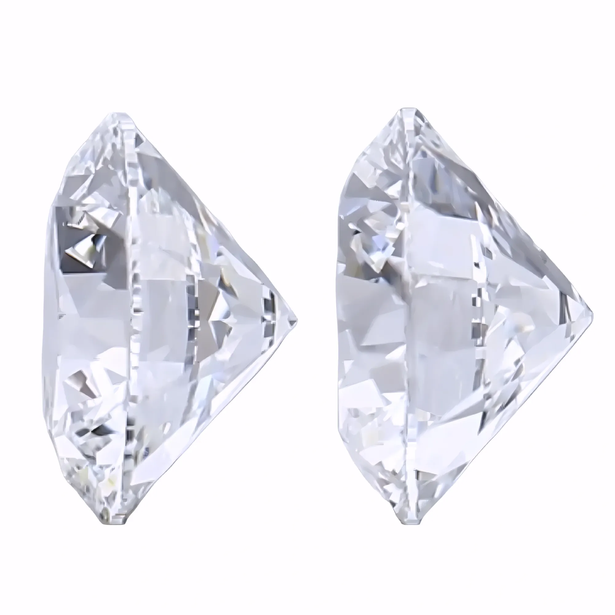 Solitairekart 1+1 Carat E Color, VS1 Clarity Combo  Lab Grown Diamond For Studs