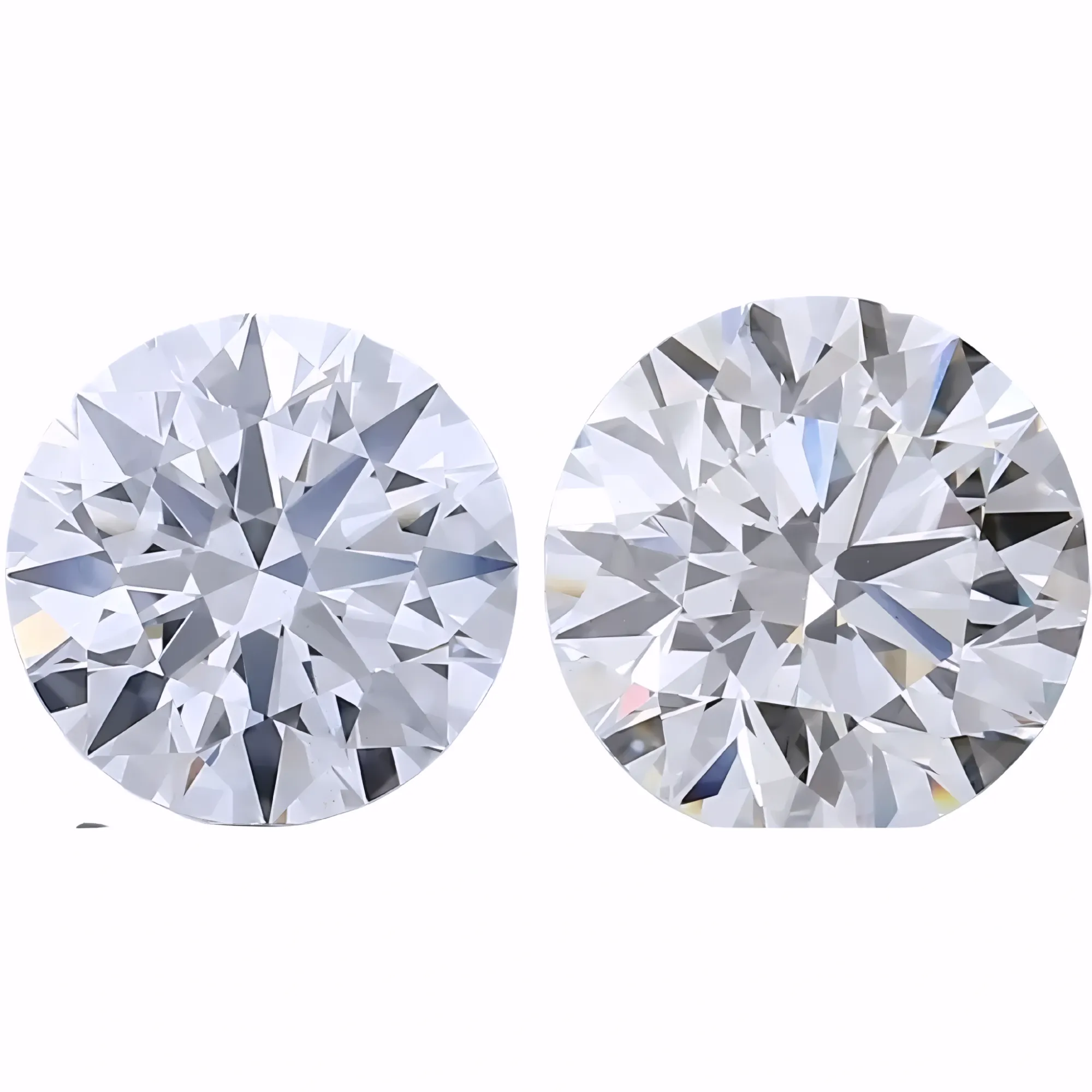 Solitairekart 2+2 Carat E Color, VS1 Clarity Combo Lab Grown Diamond For Studs