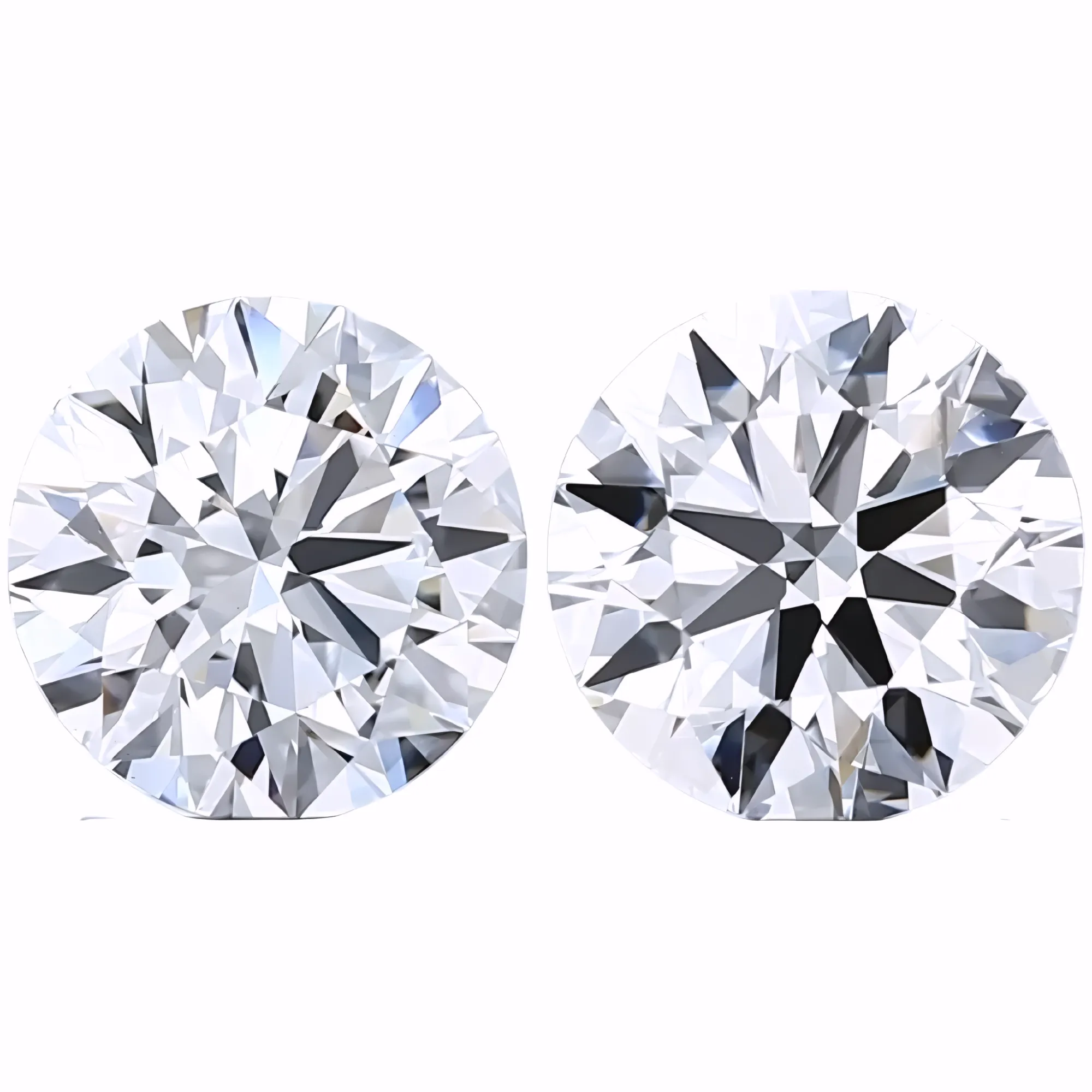 Solitairekart 2+2 Carat D Color, VS1 Clarity Combo Lab Grown Diamond For Studs