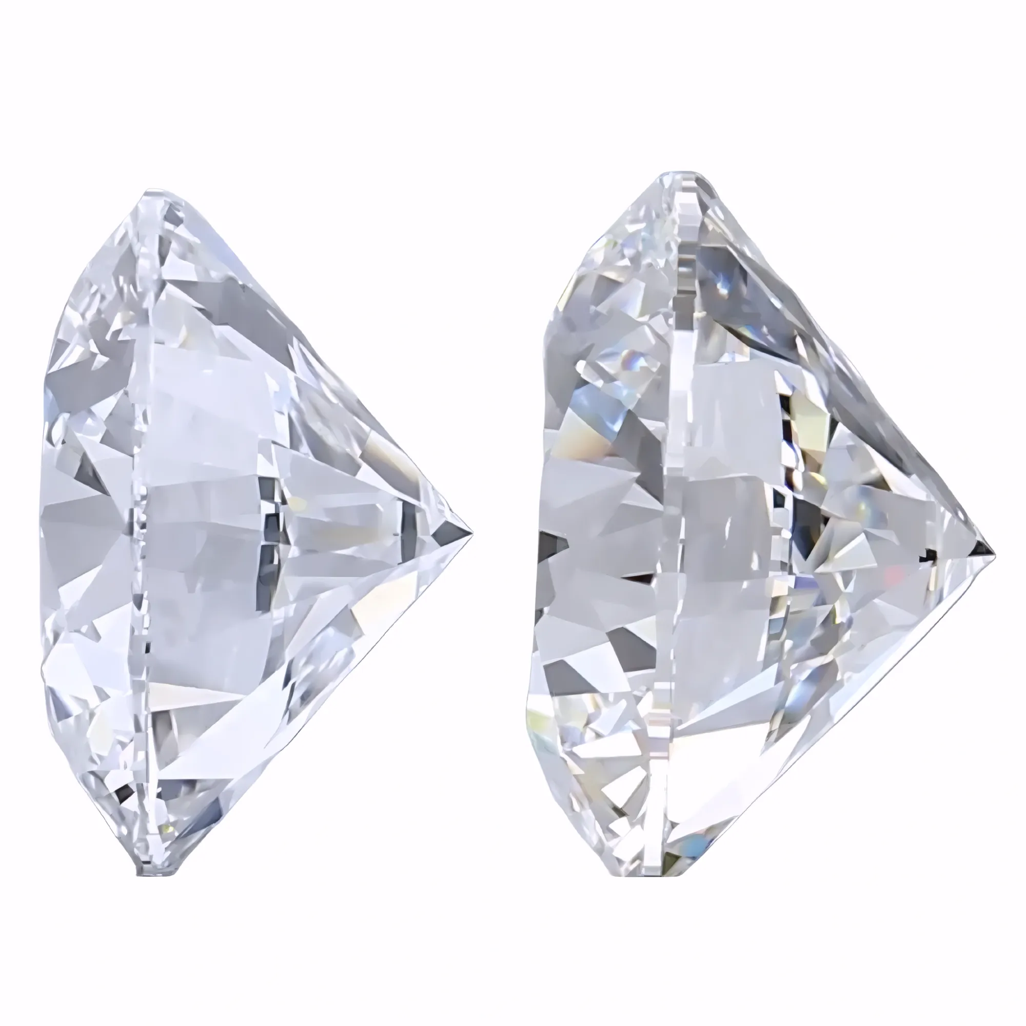 Solitairekart 2+2 Carat E Color, VS1 Clarity Combo Lab Grown Diamond For Studs