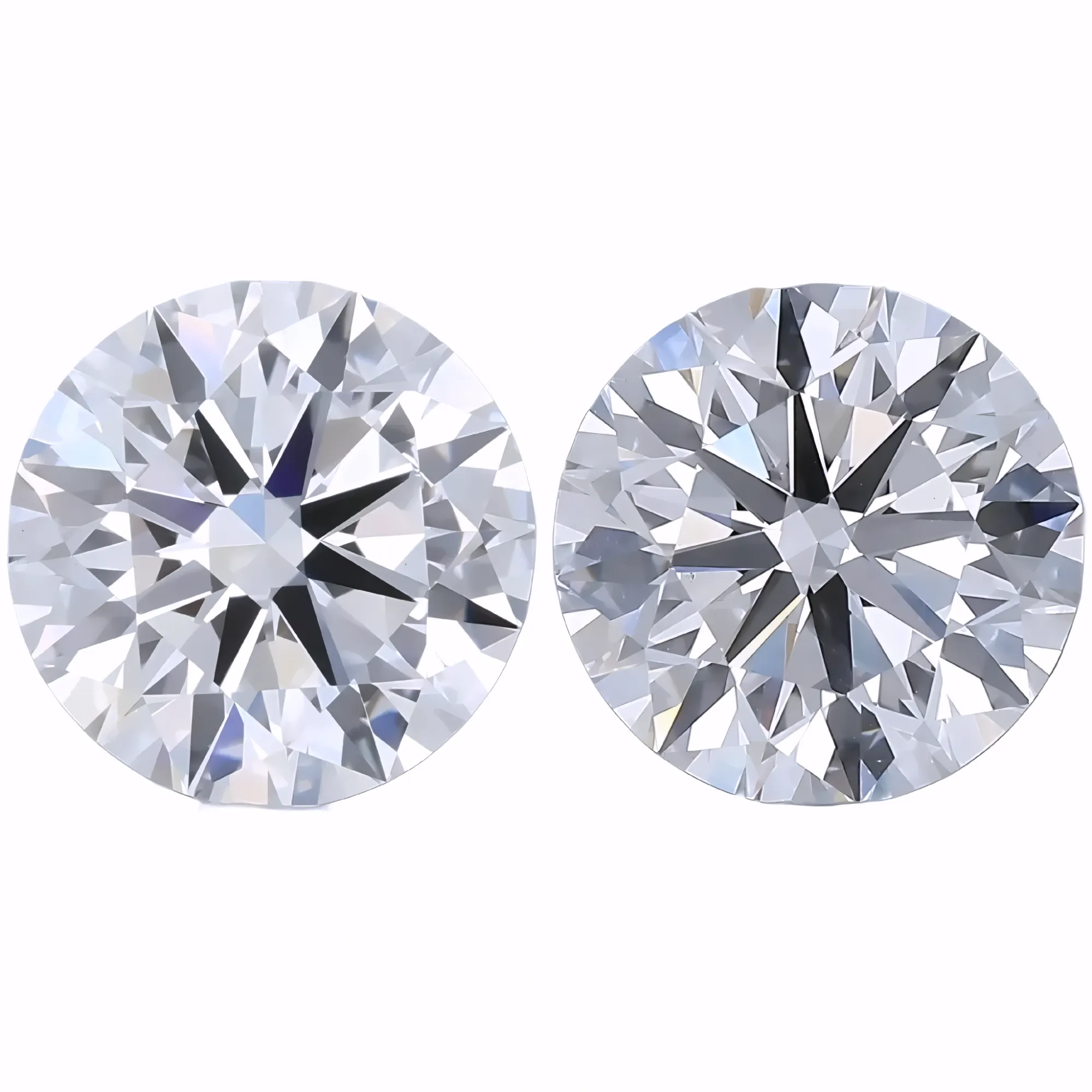 Solitairekart 2+2 Carat E Color, VS1 Clarity Combo Lab Grown Diamond For Studs