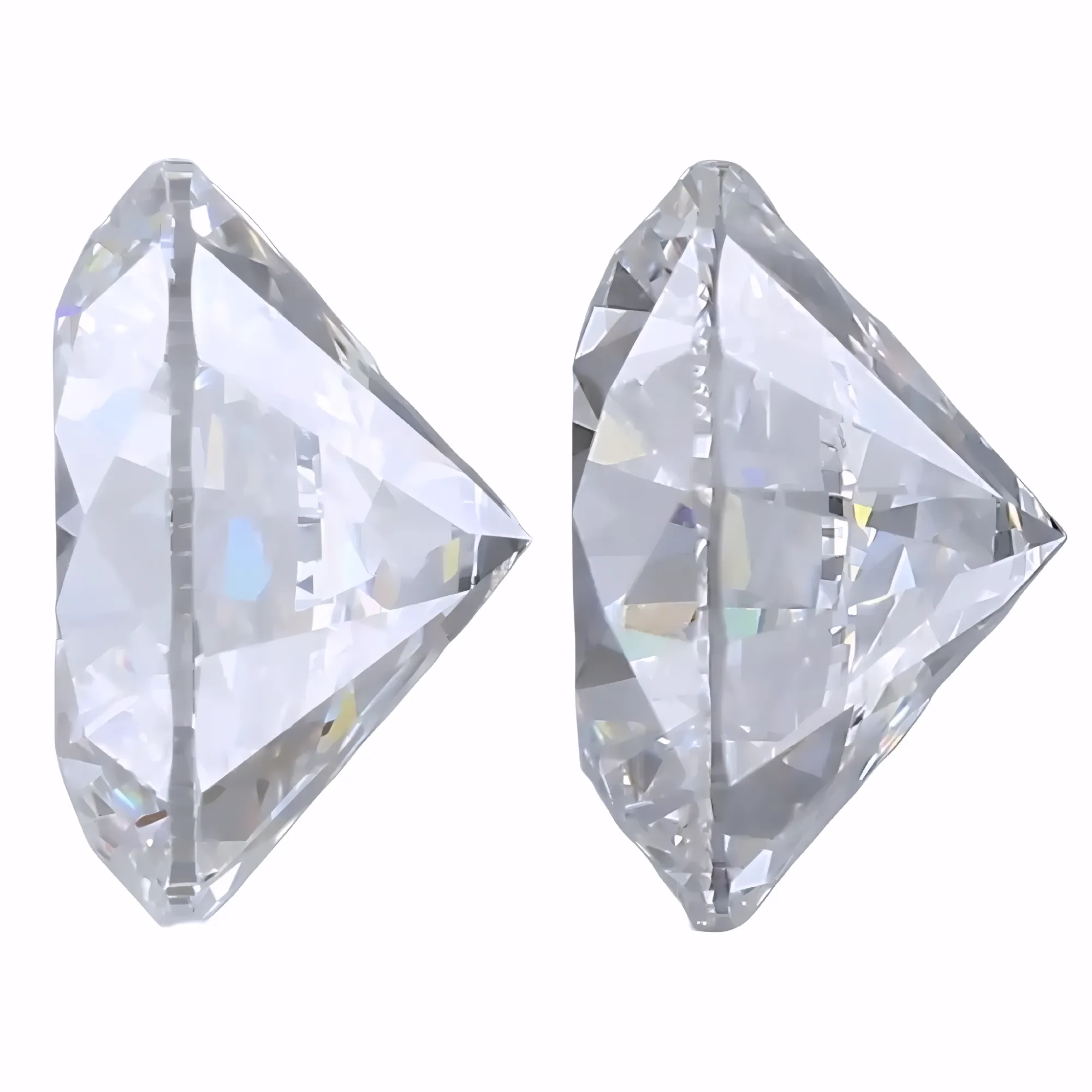 Solitairekart 2+2 Carat E Color, VS1 Clarity Combo Lab Grown Diamond For Studs
