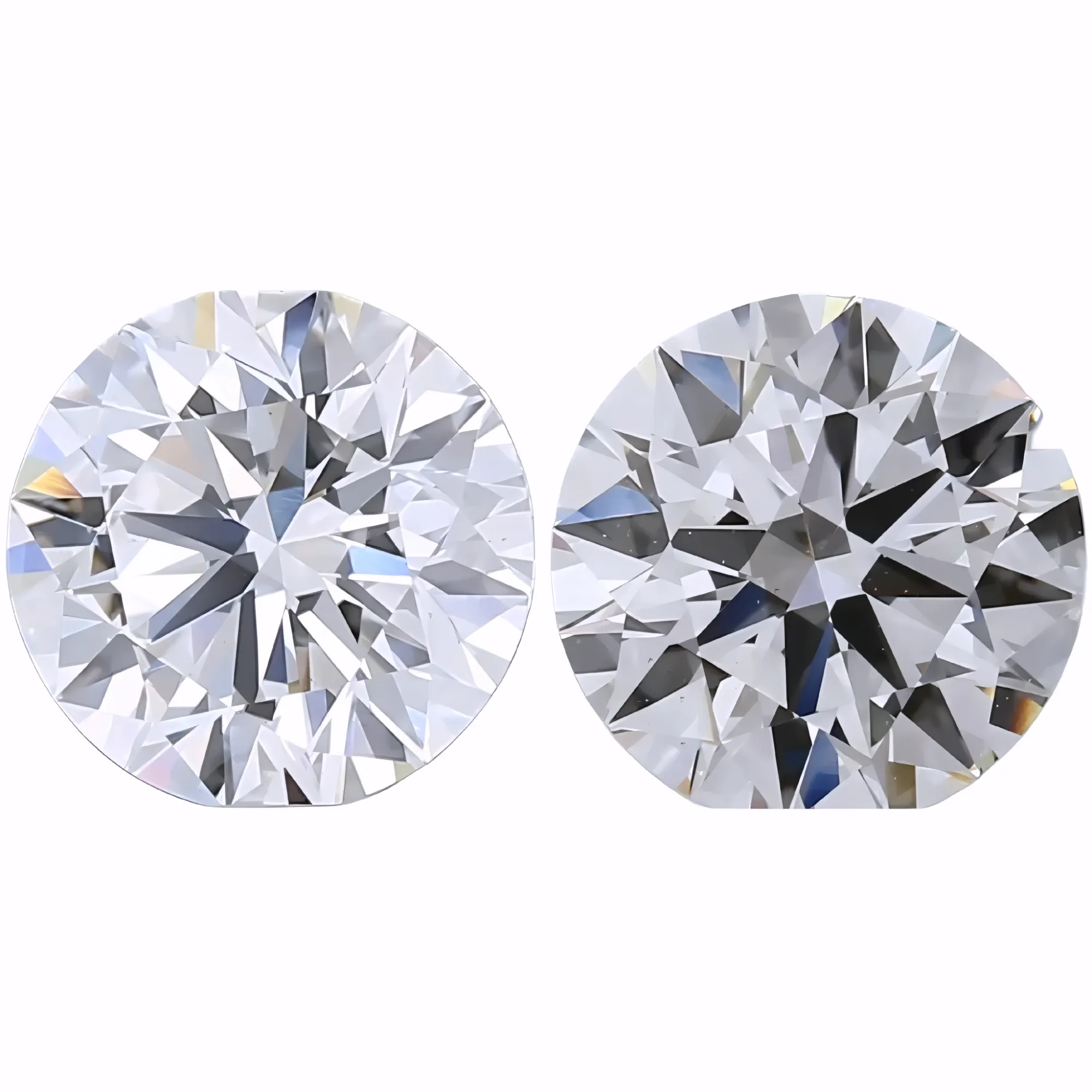 Solitairekart 1+1 Carat F Color, VS1 Clarity Combo Lab Grown Diamond For Studs