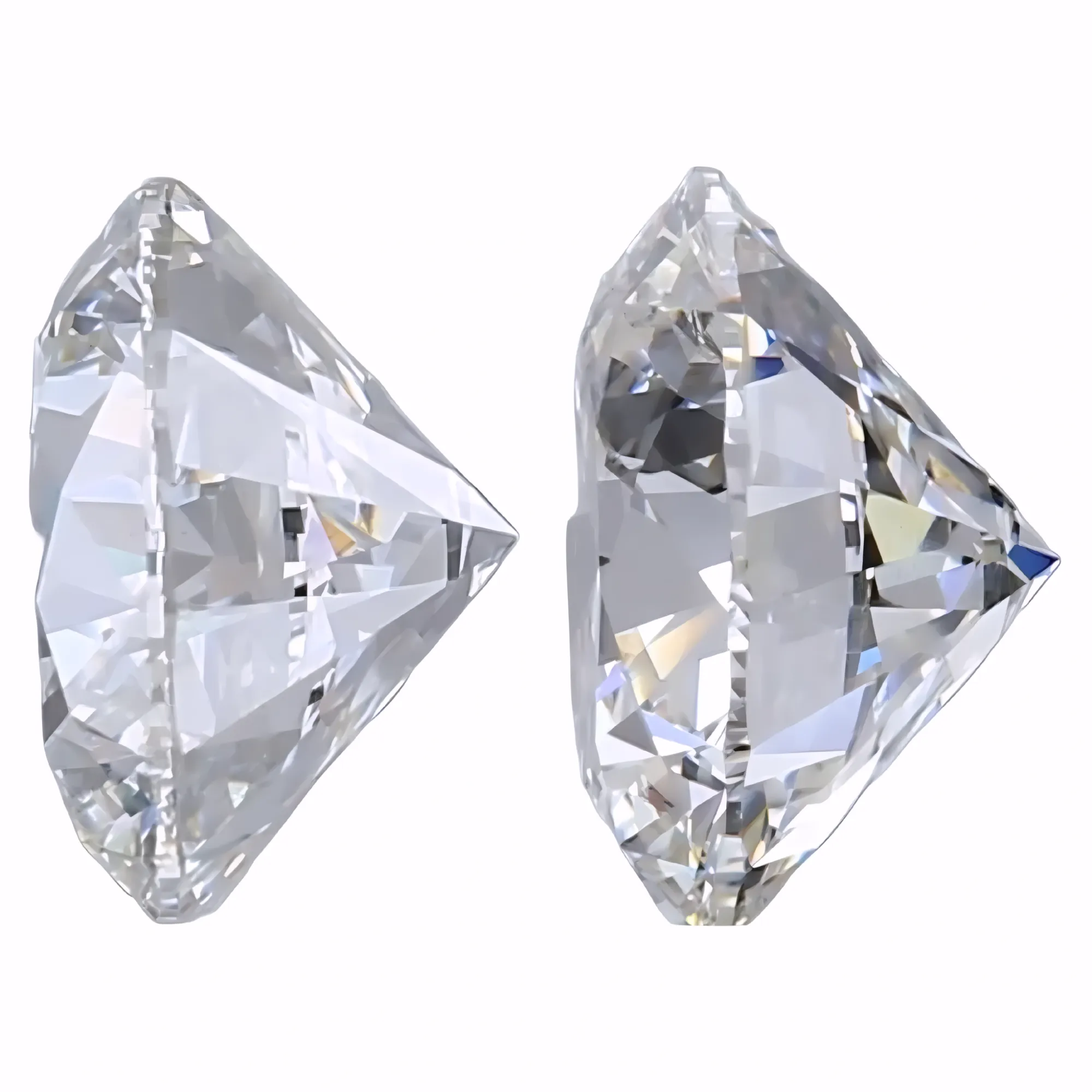 Solitairekart 1+1 Carat F Color, VS1 Clarity Combo Lab Grown Diamond For Studs