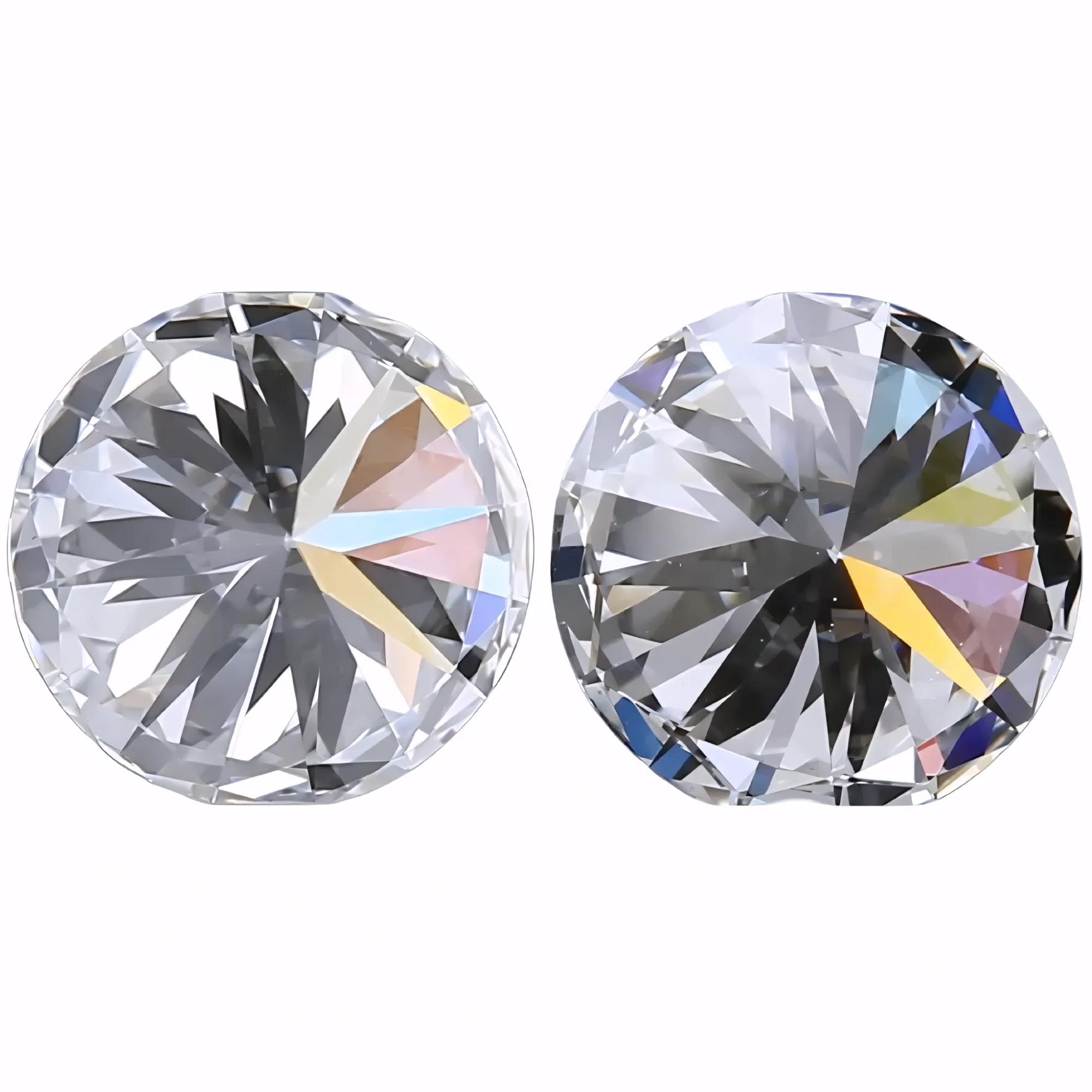 Solitairekart 1+1 Carat F Color, VS1 Clarity Combo Lab Grown Diamond For Studs