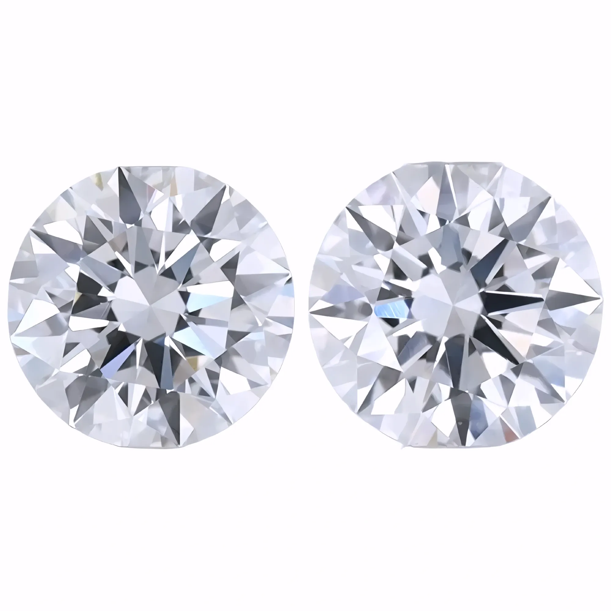 Solitairekart 1+1 Carat F Color, VS1 Clarity Combo Lab Grown Diamond For Studs