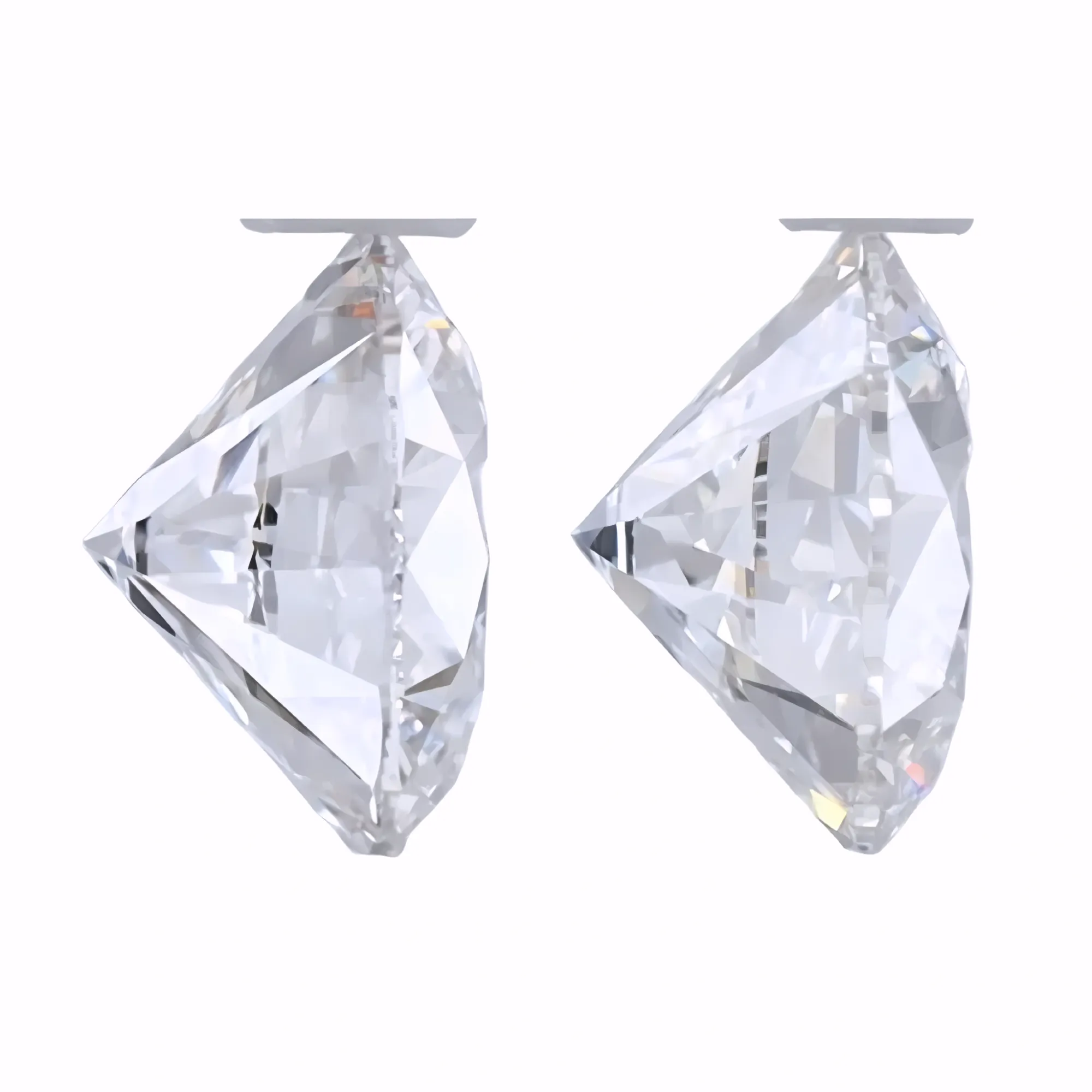 Solitairekart 1+1 Carat F Color, VS1 Clarity Combo Lab Grown Diamond For Studs