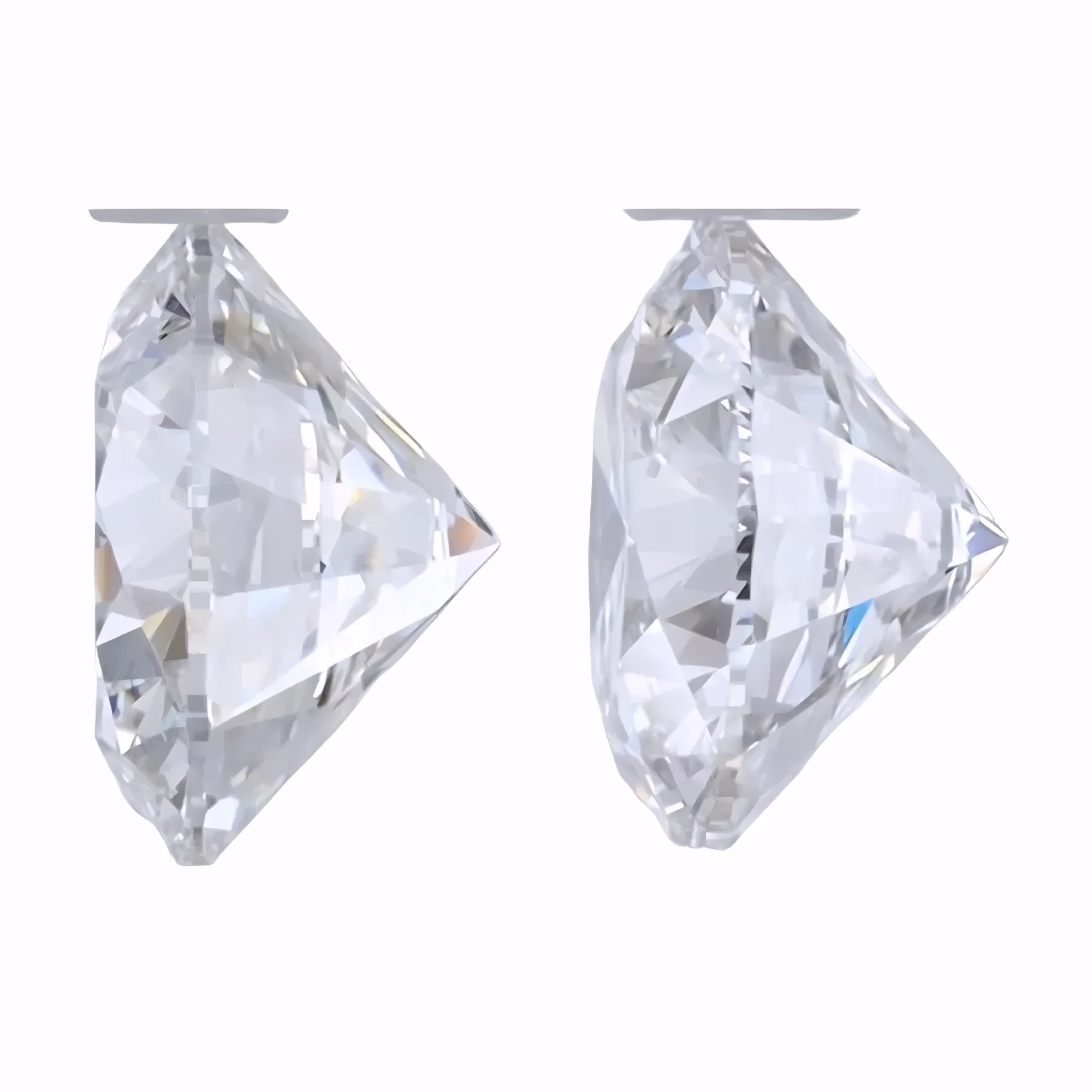 Solitairekart 1+1 Carat F Color, VS1 Clarity Combo Lab Grown Diamond For Studs