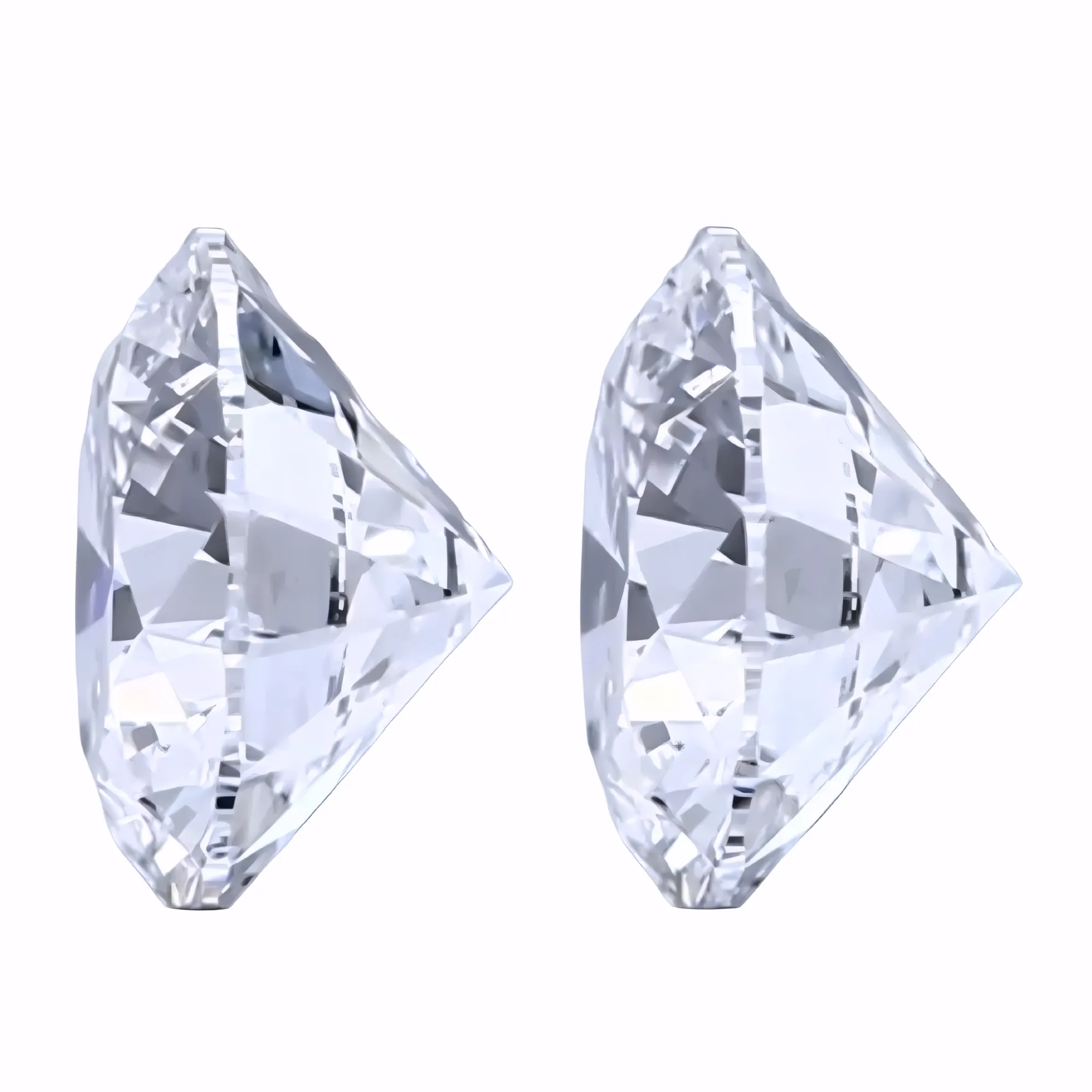 Solitairekart 1+1 Carat F Color, VS1 Clarity Combo Lab Grown Diamond For Studs