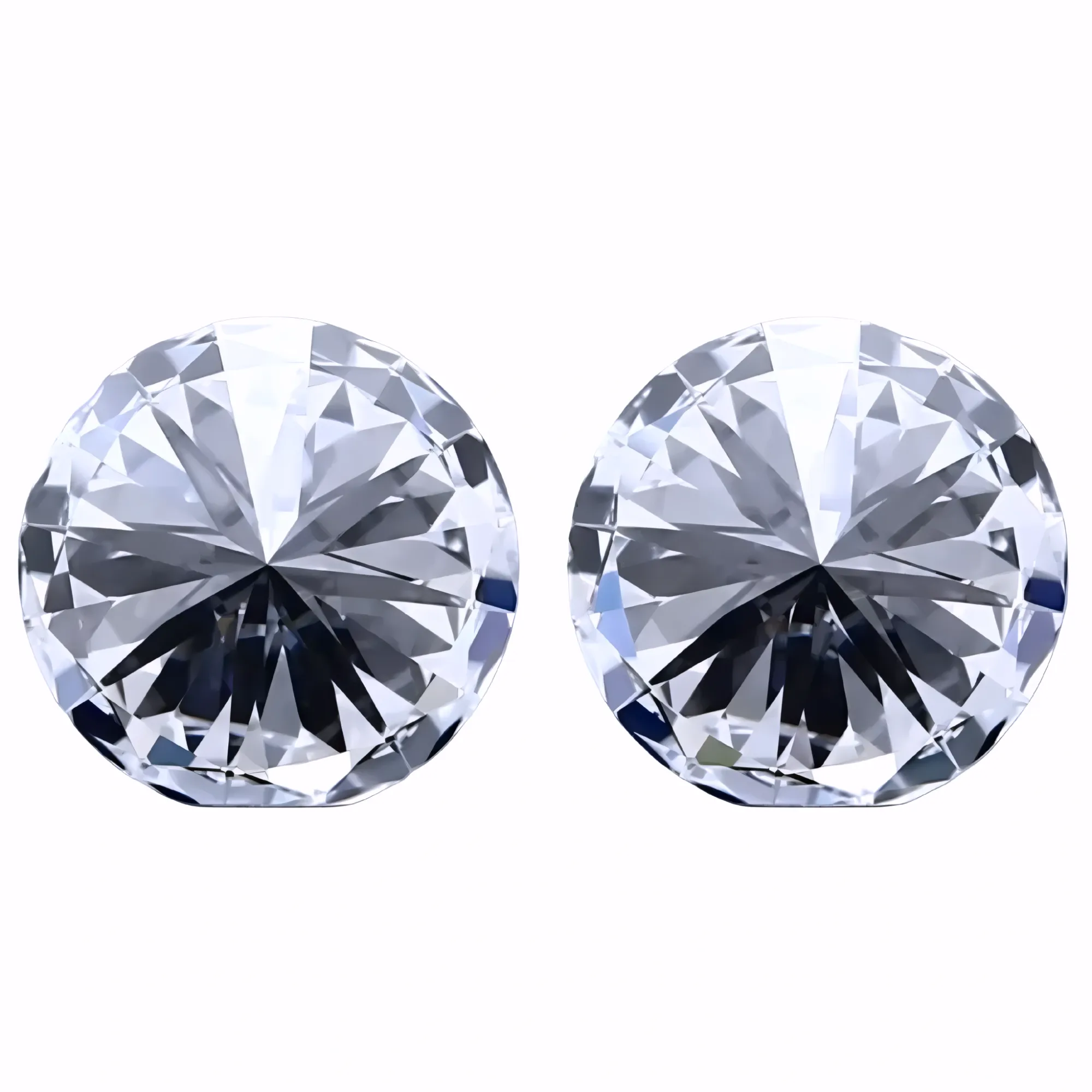 Solitairekart 1+1 Carat F Color, VS1 Clarity Combo Lab Grown Diamond For Studs