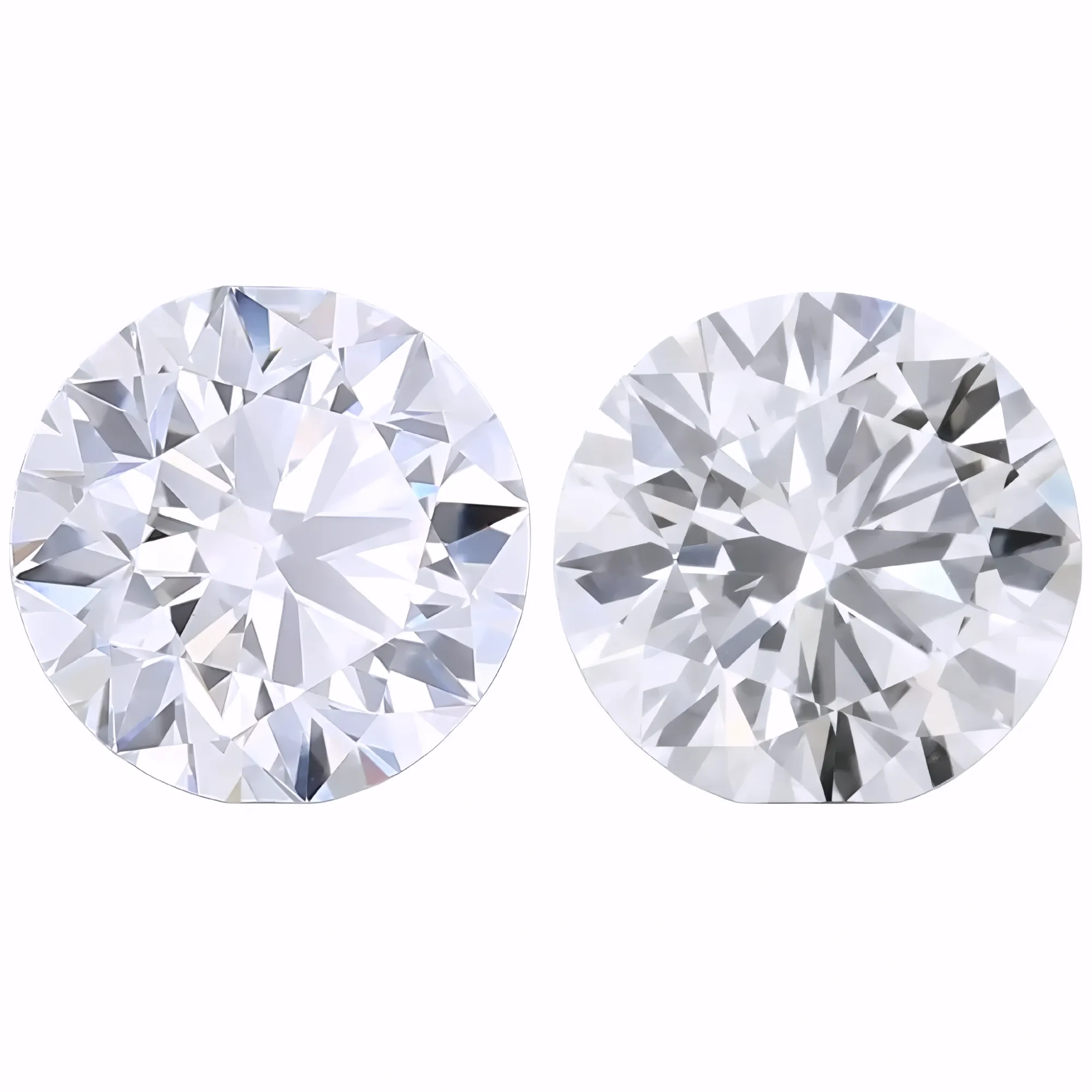 Solitairekart 2+2Carat F Color, VS1 Clarity Combo Lab Grown Diamond For Studs