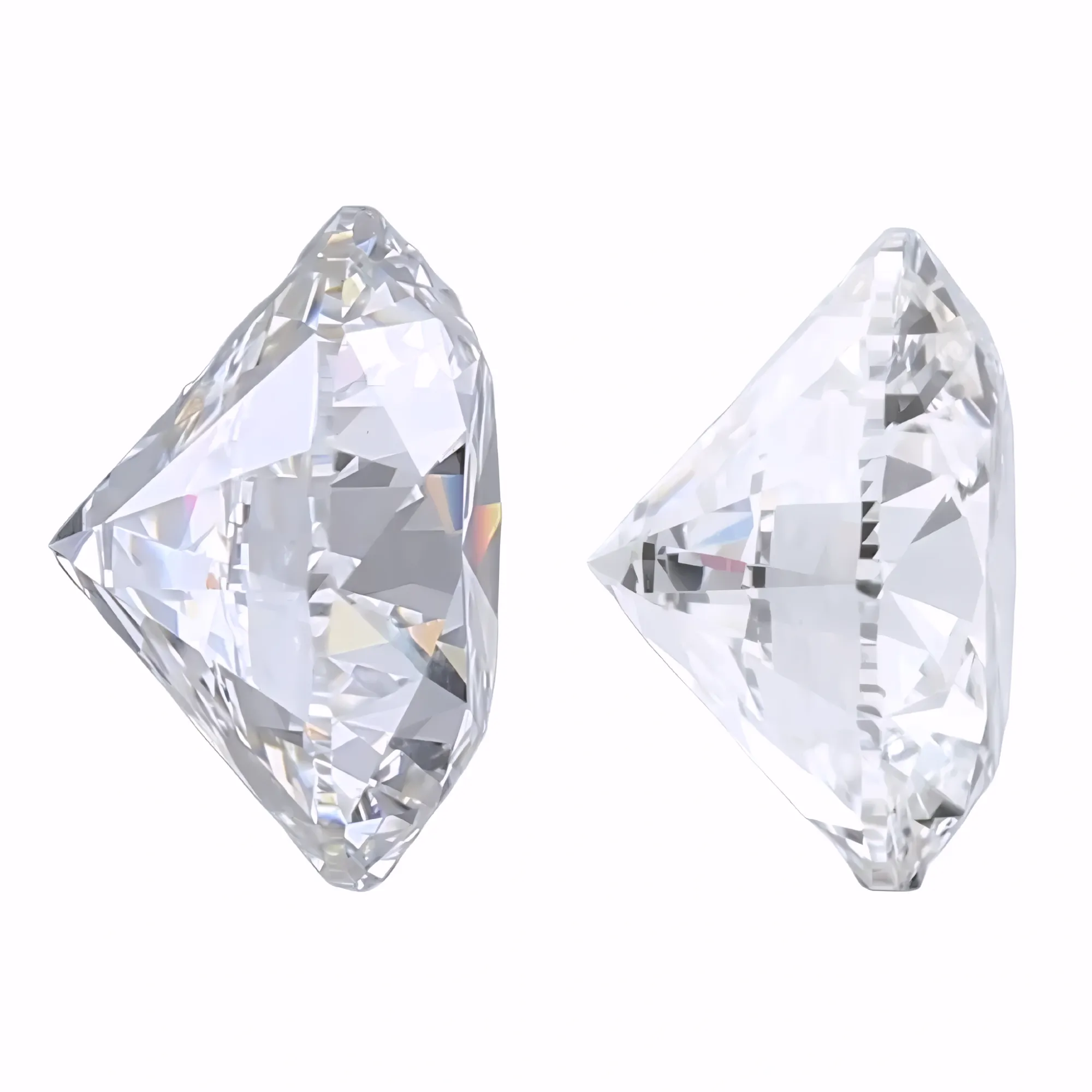 Solitairekart 2+2Carat F Color, VS1 Clarity Combo Lab Grown Diamond For Studs