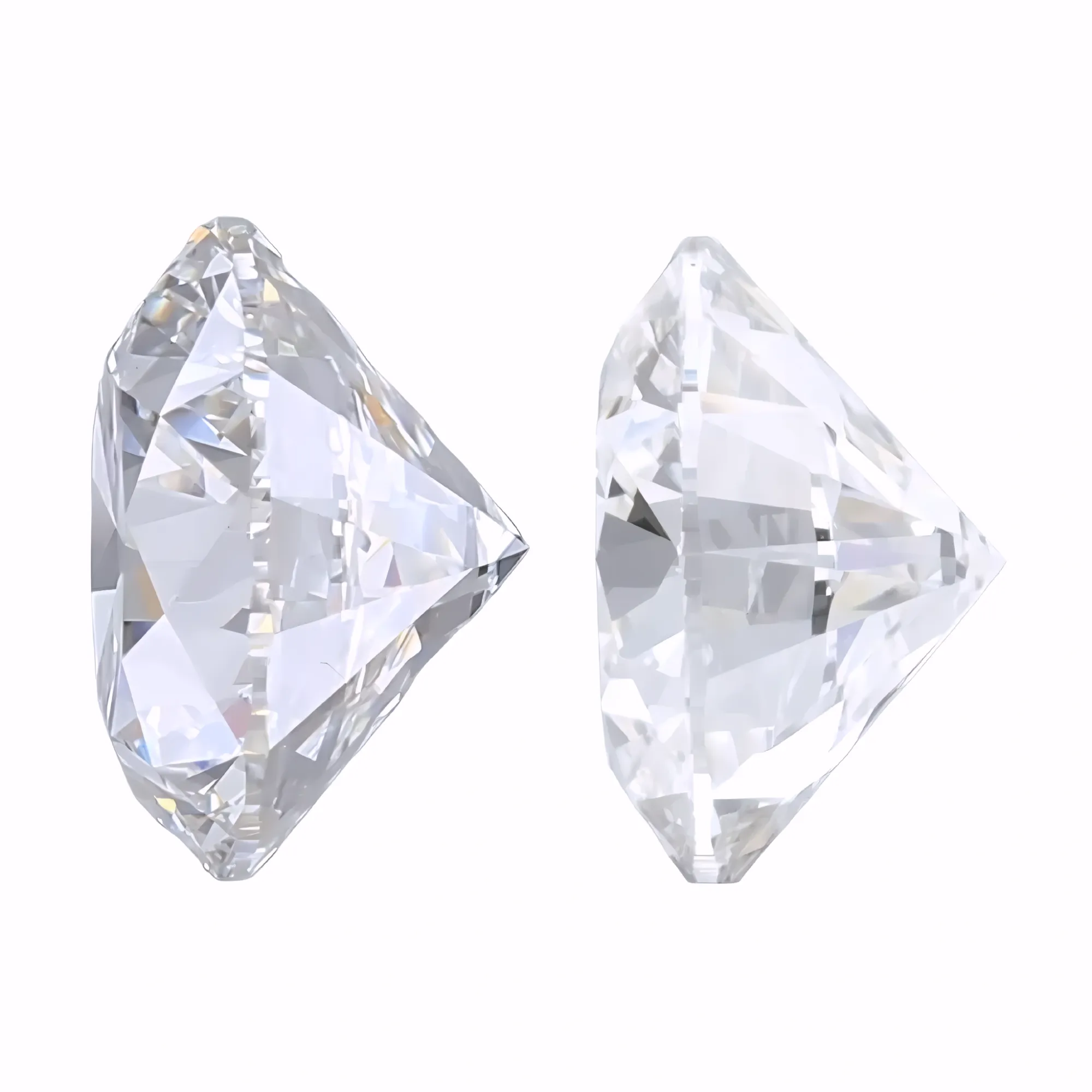 Solitairekart 2+2Carat F Color, VS1 Clarity Combo Lab Grown Diamond For Studs