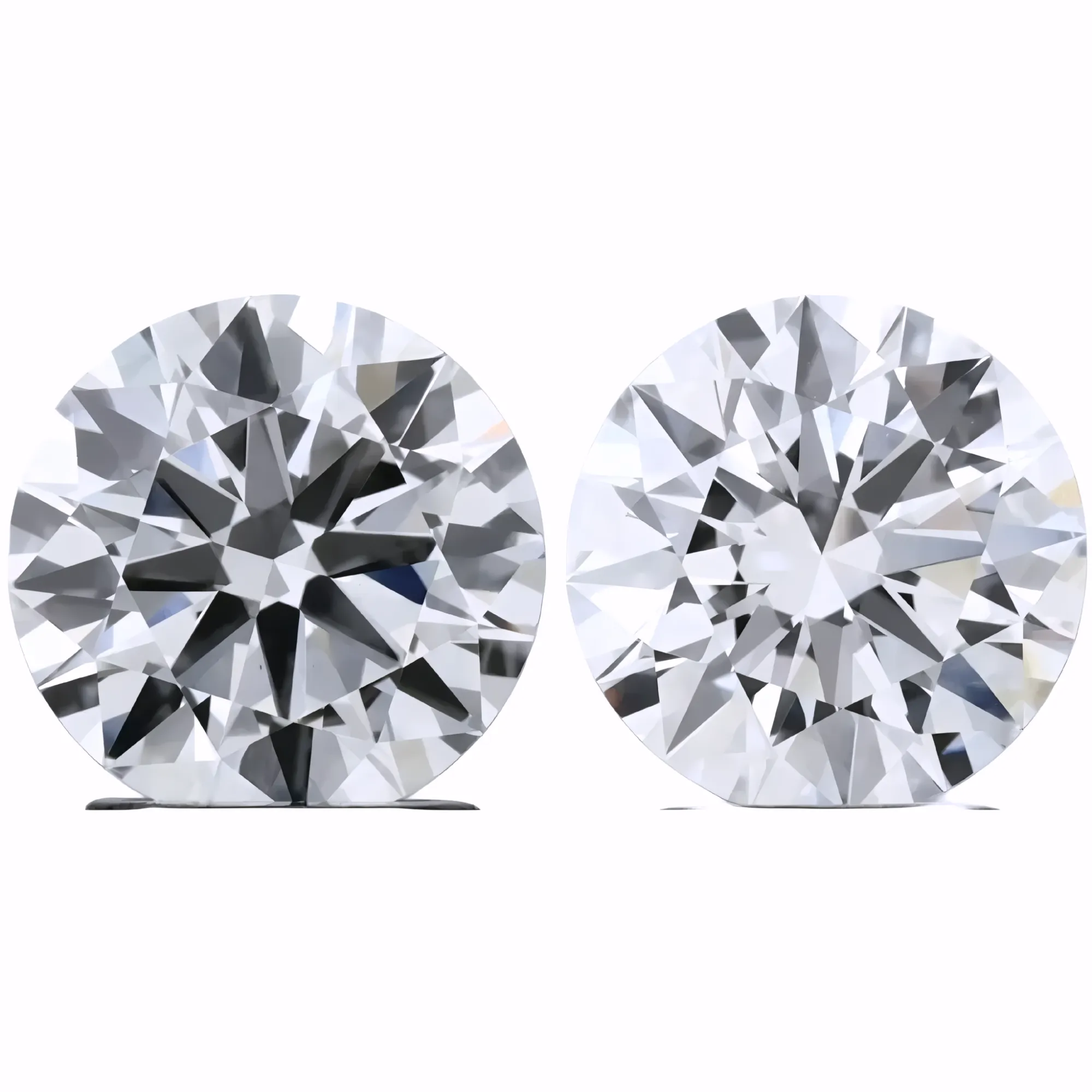 Solitairekart 2+2 Carat E Color, VS1 Clarity Combo Lab Grown Diamond For Studs