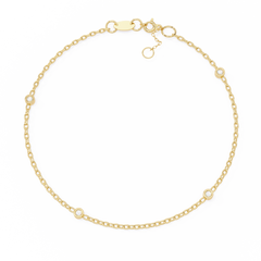 Solitairekart 0.06ct Round Cut Lab Grown Diamond Bracelet