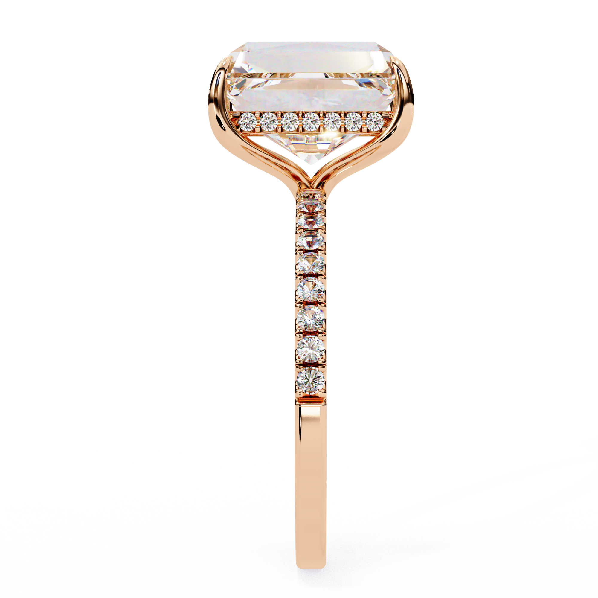 Solitairekart 2.80ct Emerald Cut Natural Diamond Ring - H Color, VS1 Clarity