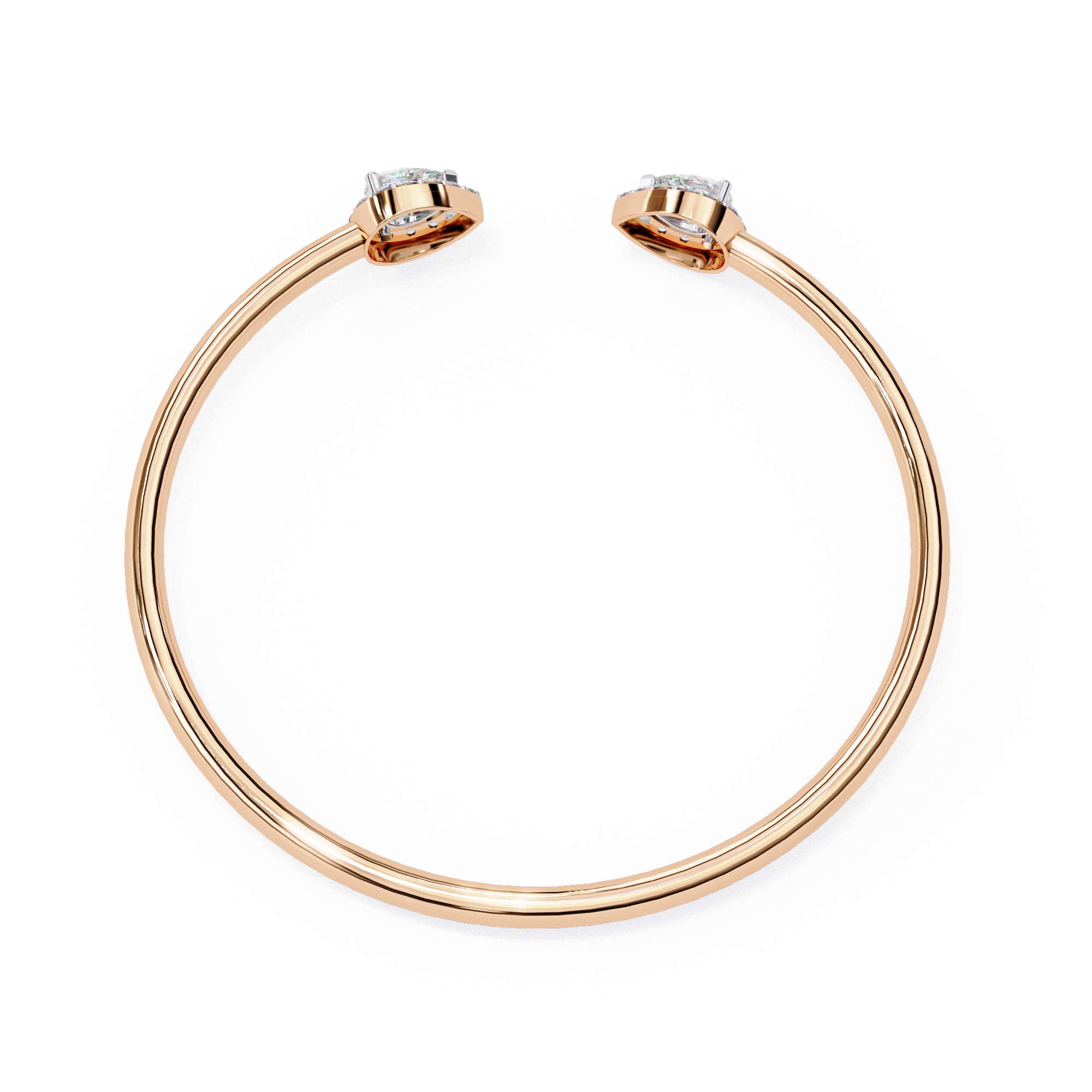 Solitairekart 1.17ct Pear Cut Natural Diamond Bracelet-H Color. VS1 Clarity