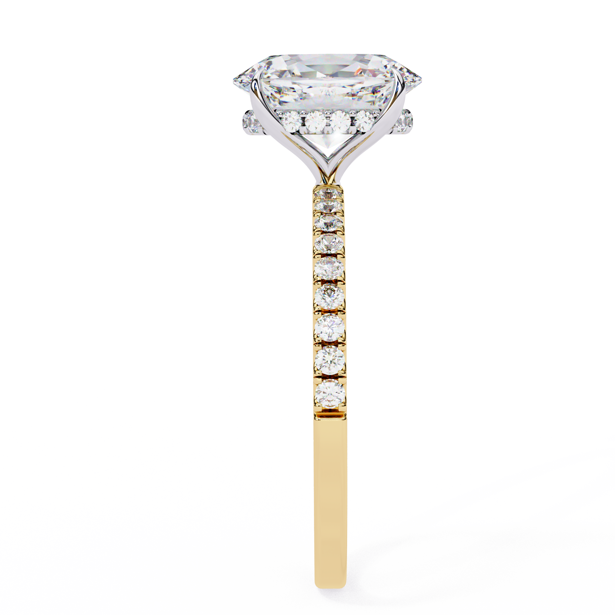 Solitairekart 1.44ct Oval Cut Natural Diamond Ring - H Color, VS1 Clarity