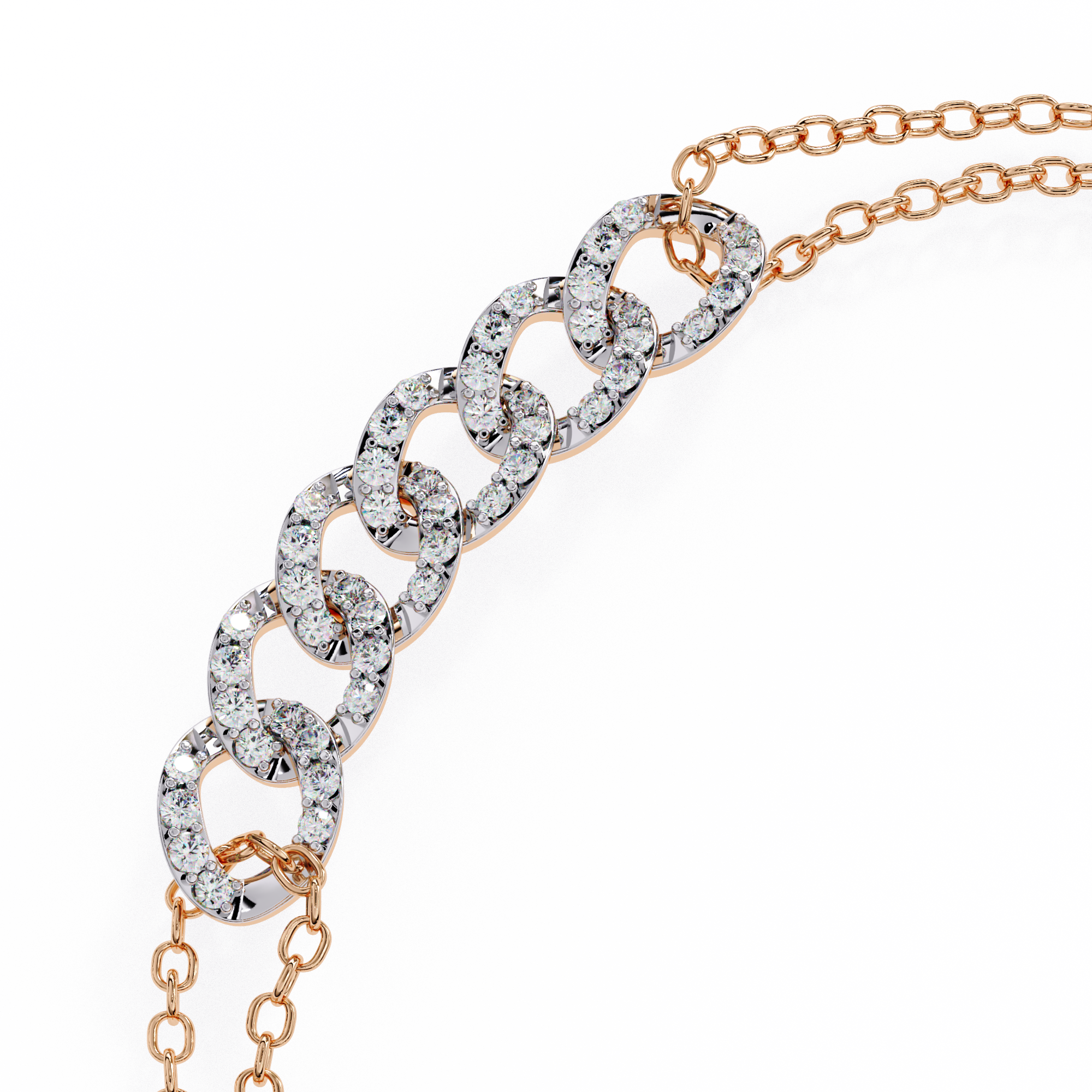 Solitairekart 0.29ct Round Cut Natural Diamond Bracelet-HI Color. VS-SI Clarity