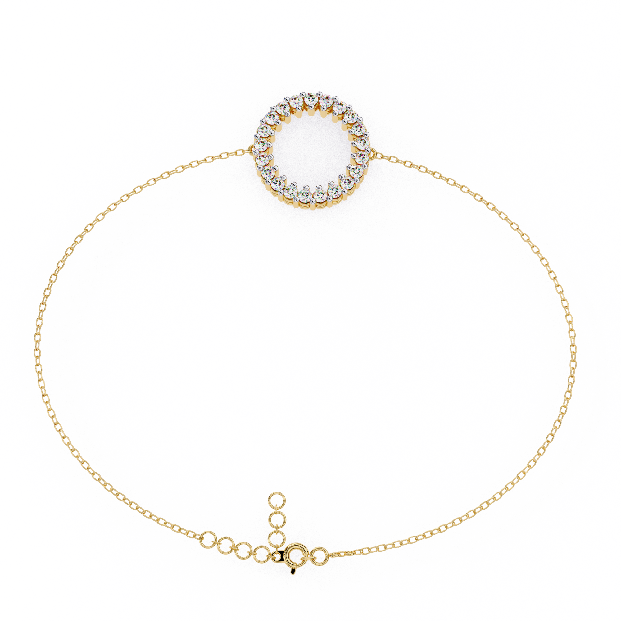 Solitairekart 0.15ct Round Cut Lab Grown Diamond Bracelet