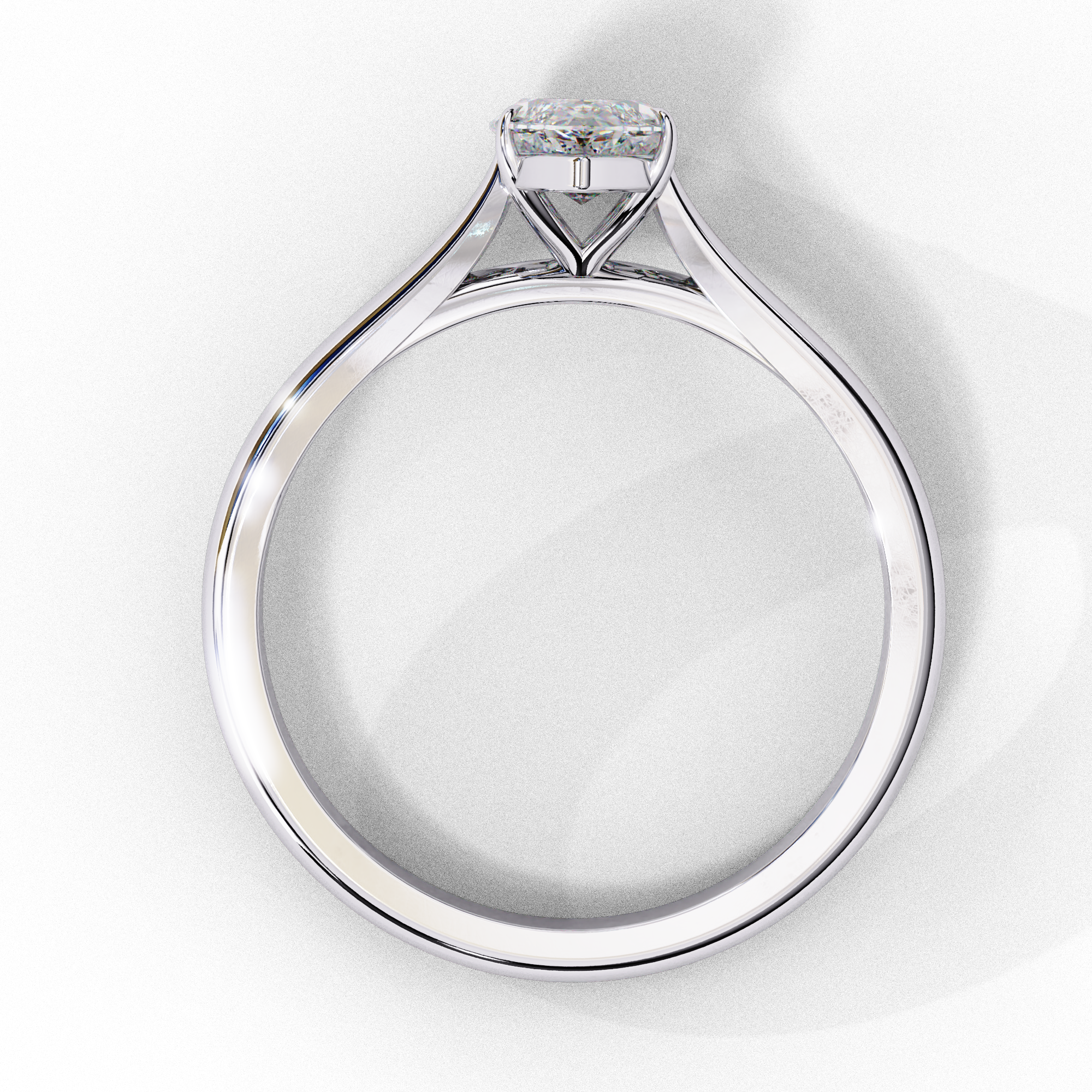 0.82 Carat Marquise Cut Lab Grown Diamond Solitaire Engagement Ring