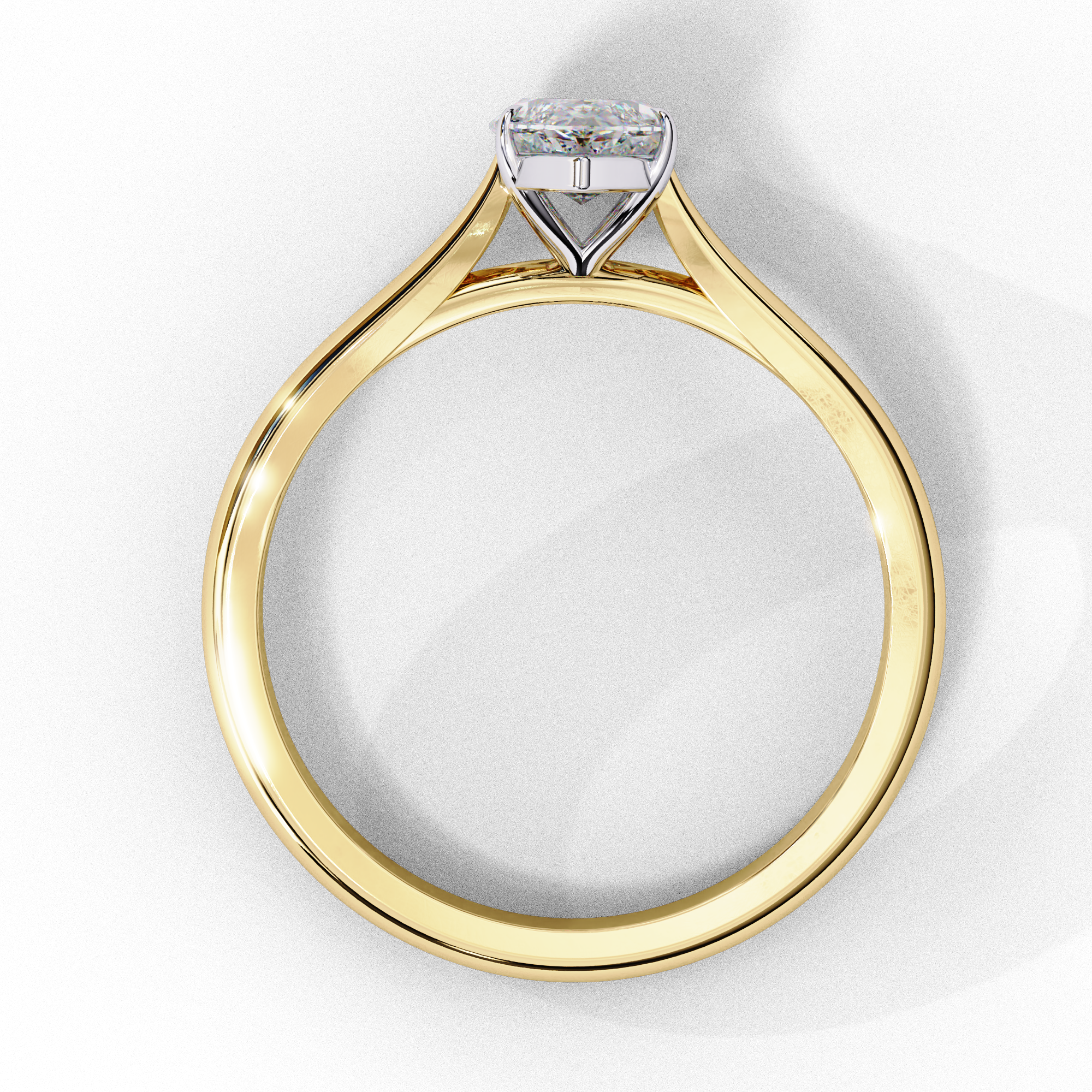0.82 Carat Marquise Cut Lab Grown Diamond Solitaire Engagement Ring