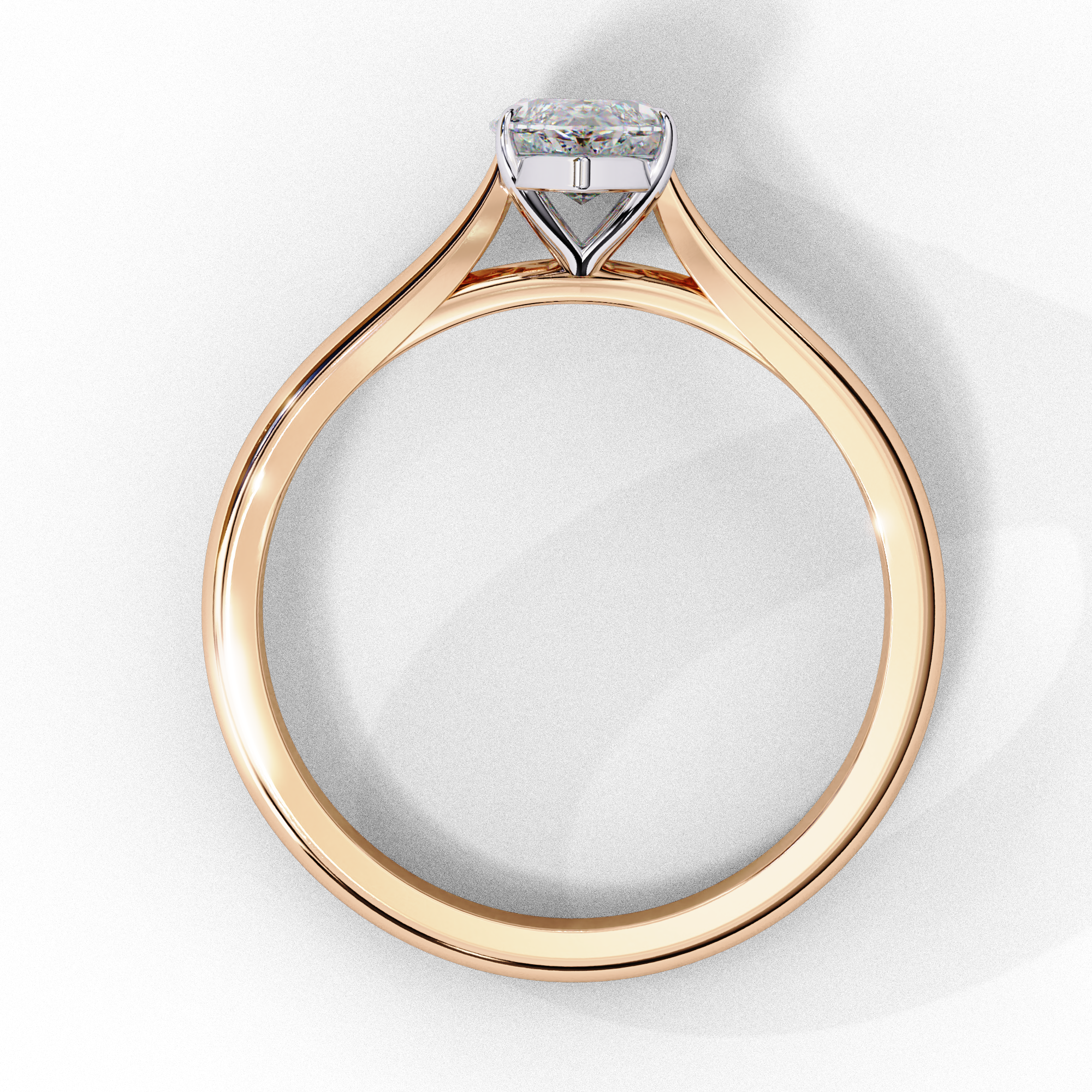0.82 Carat Marquise Cut Lab Grown Diamond Solitaire Engagement Ring