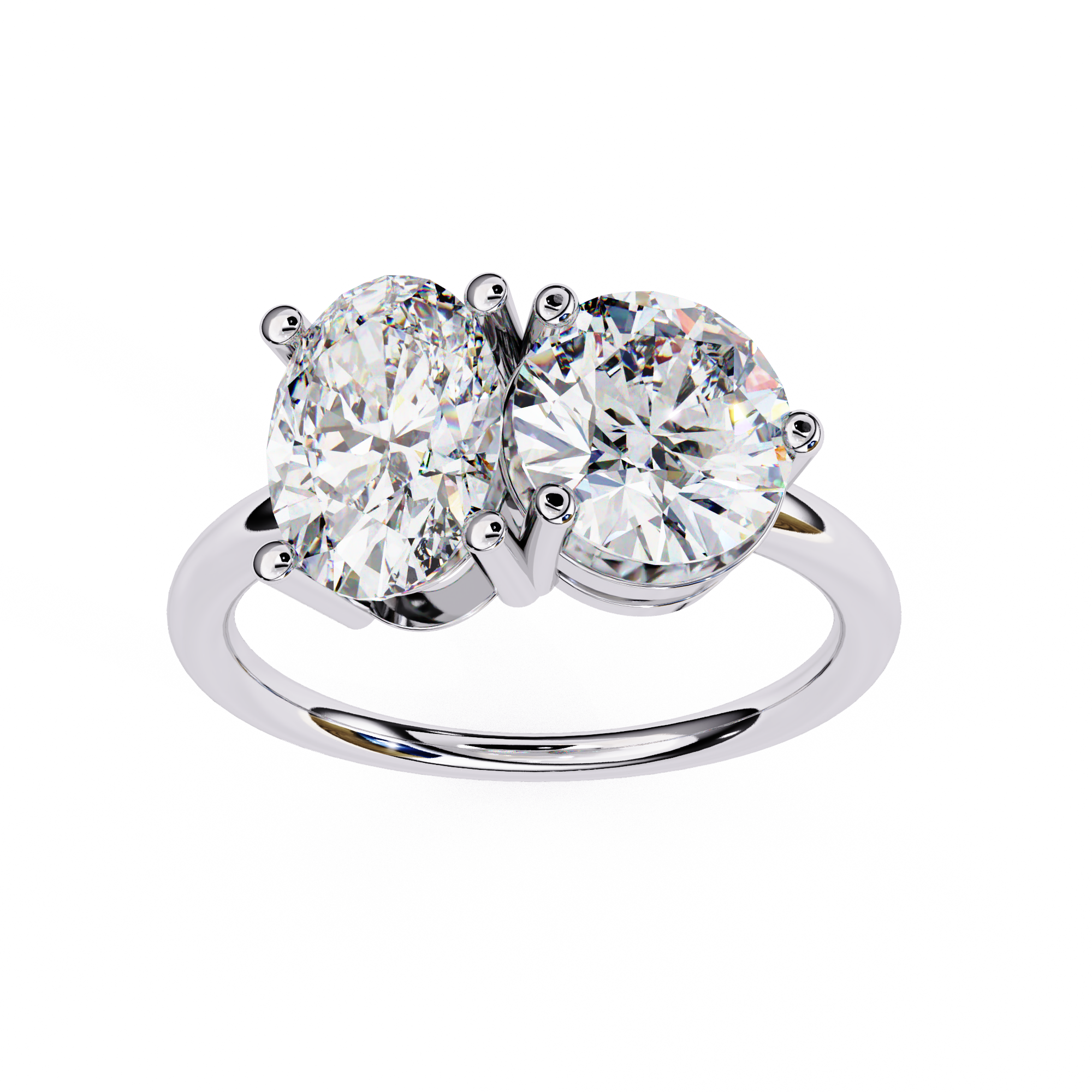 Buy 3.32ct Oval Cut Natural Diamond Ring Solitairekart